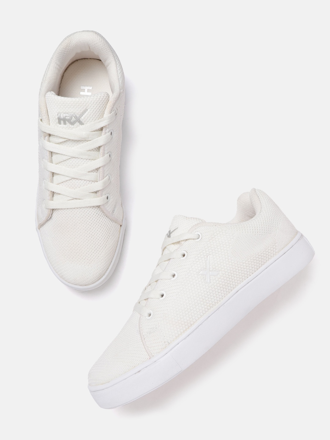 

HRX by Hrithik Roshan Men White Woven Design Fly Sneaker