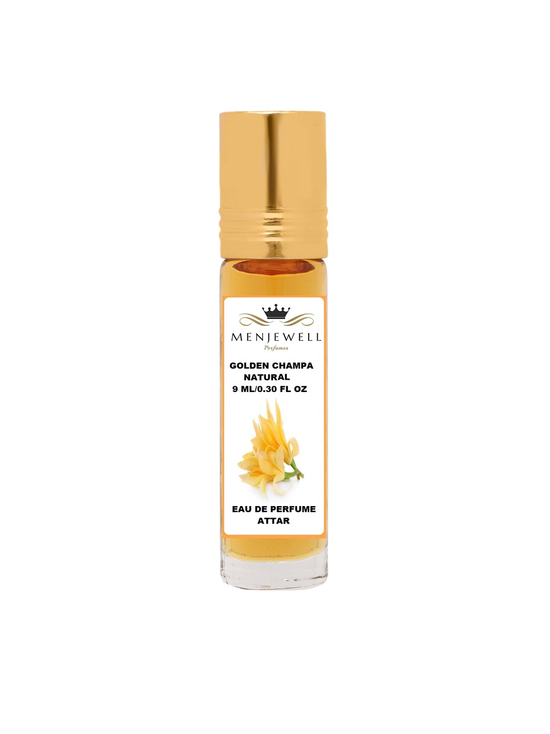 

Menjewell Golden Champa Attar Perfume 9ml, Yellow