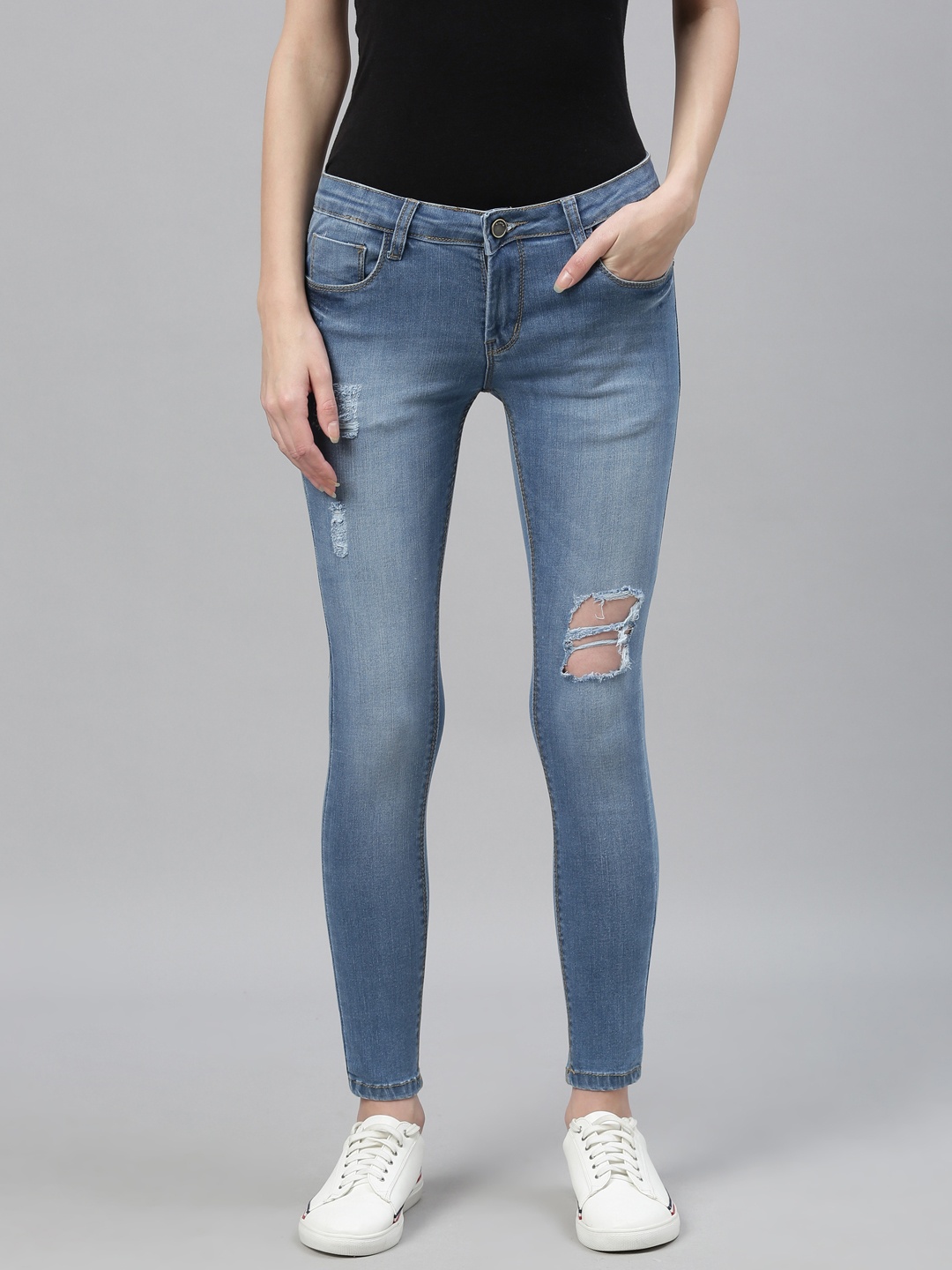 

ZHEIA Women Blue Skinny Fit Jeans