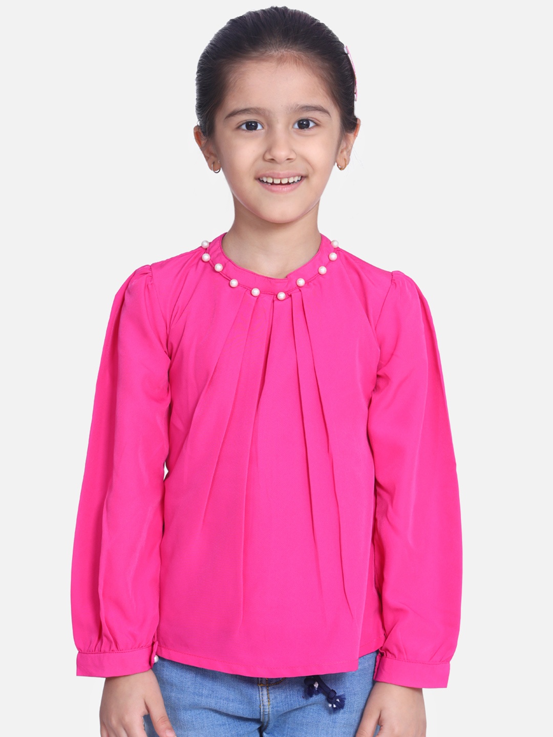 

Cutiekins Girls Pink Solid Top