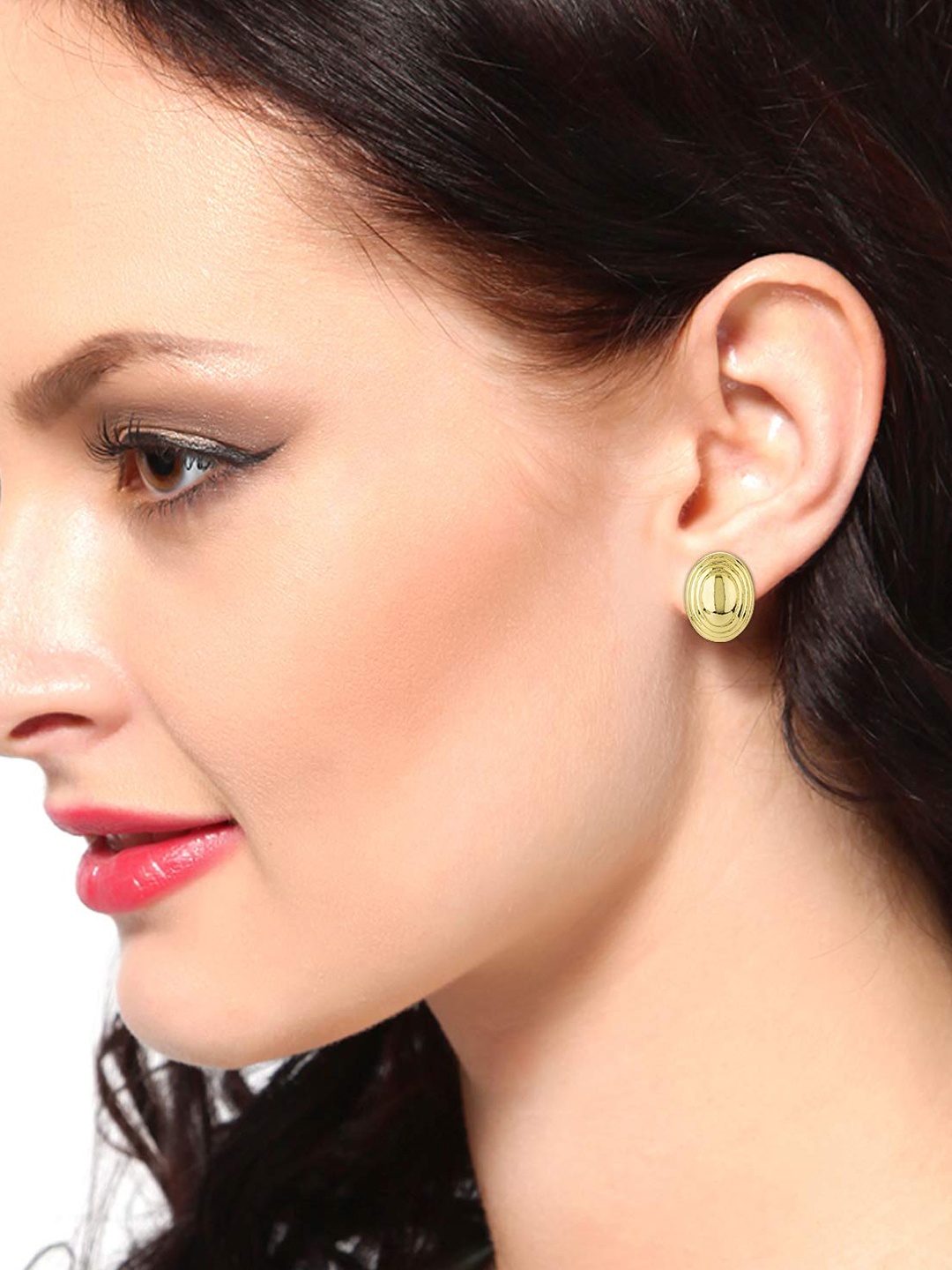 

Estele Gold-Toned Contemporary Studs