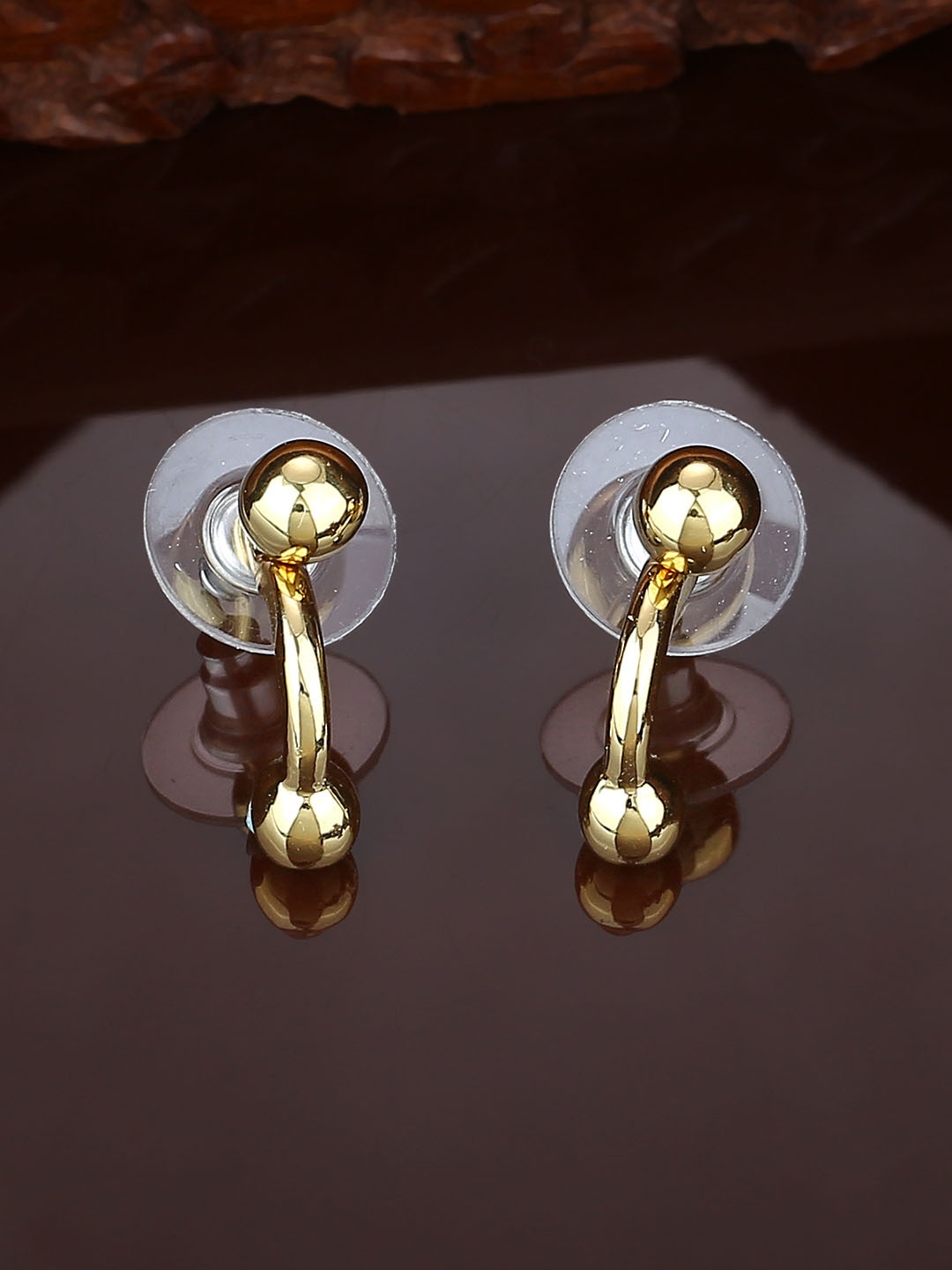 

Estele Gold-Toned Contemporary Studs