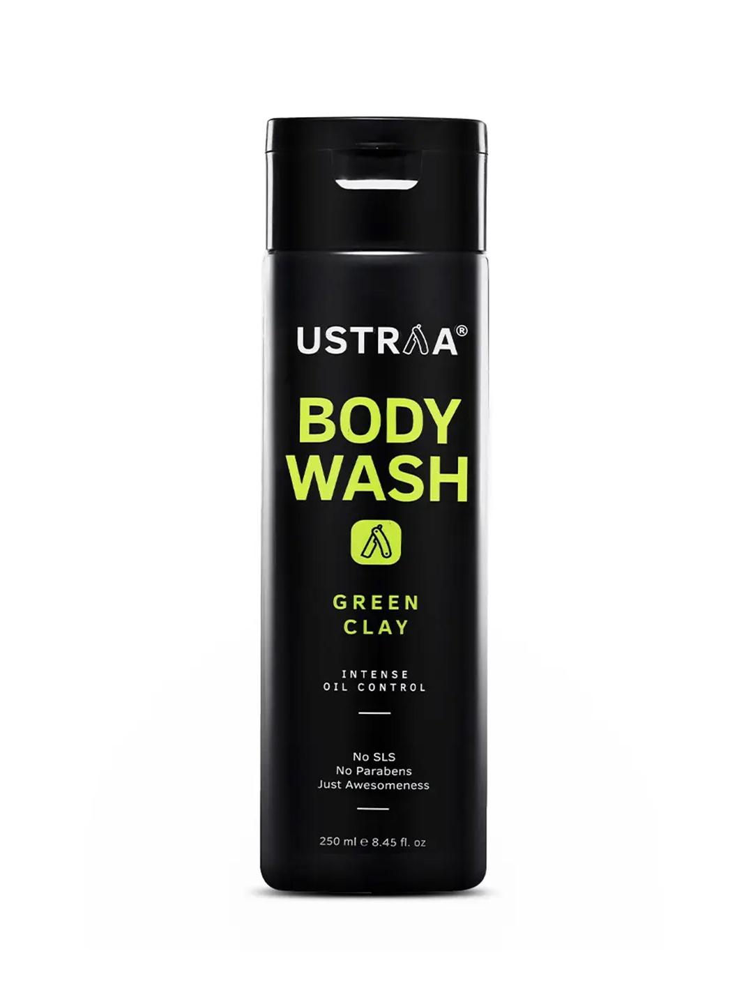 

Ustraa Body Wash - Green Clay 250 ml, Transparent