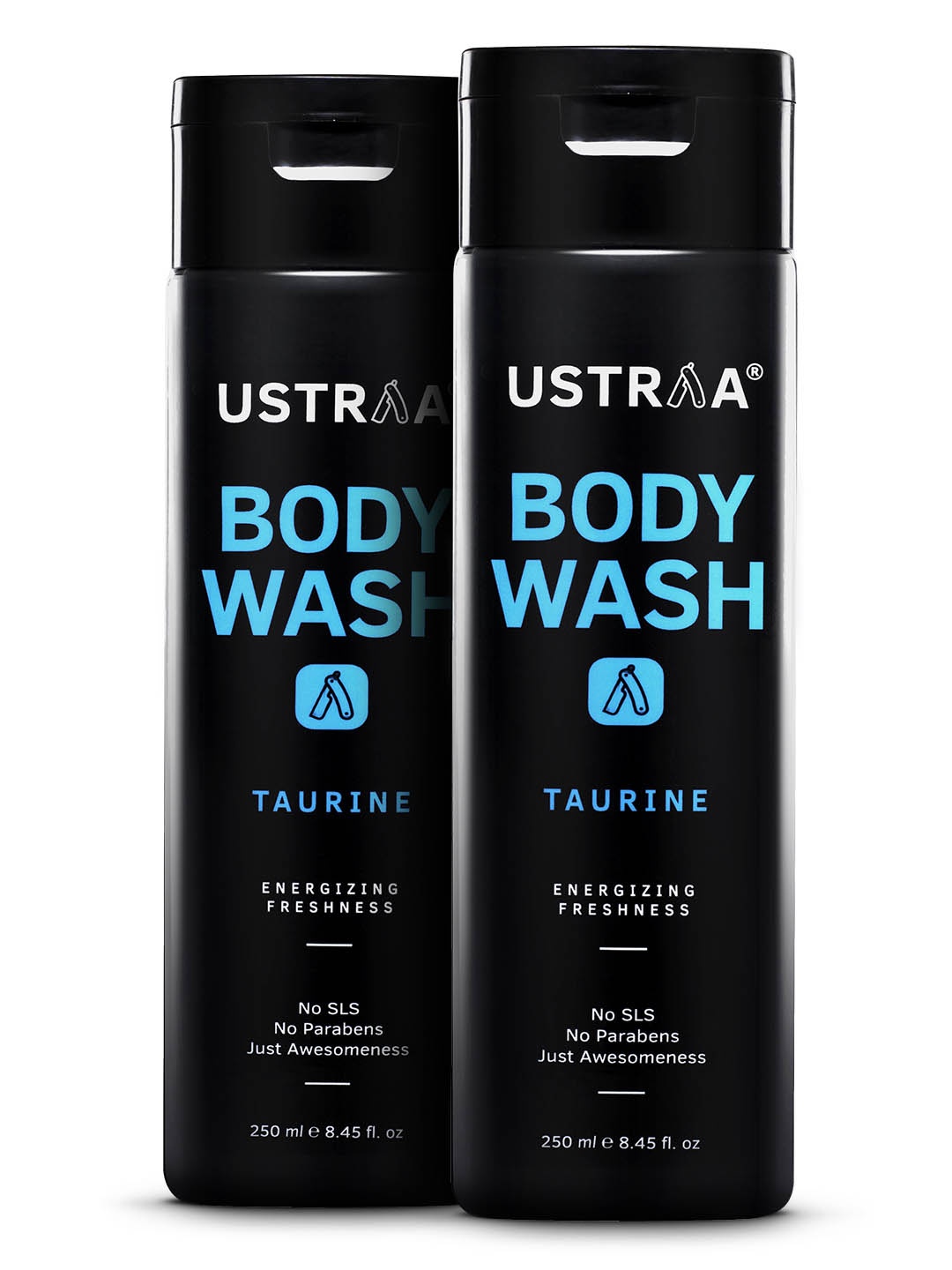 

Ustraa Men Pack Of 2 Body Wash -Taurine 500 ml, Black