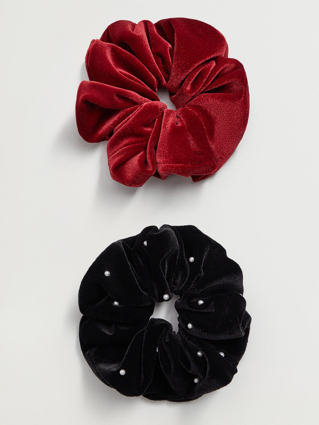 

MANGO Women Set of 2 Scrunchies, Black