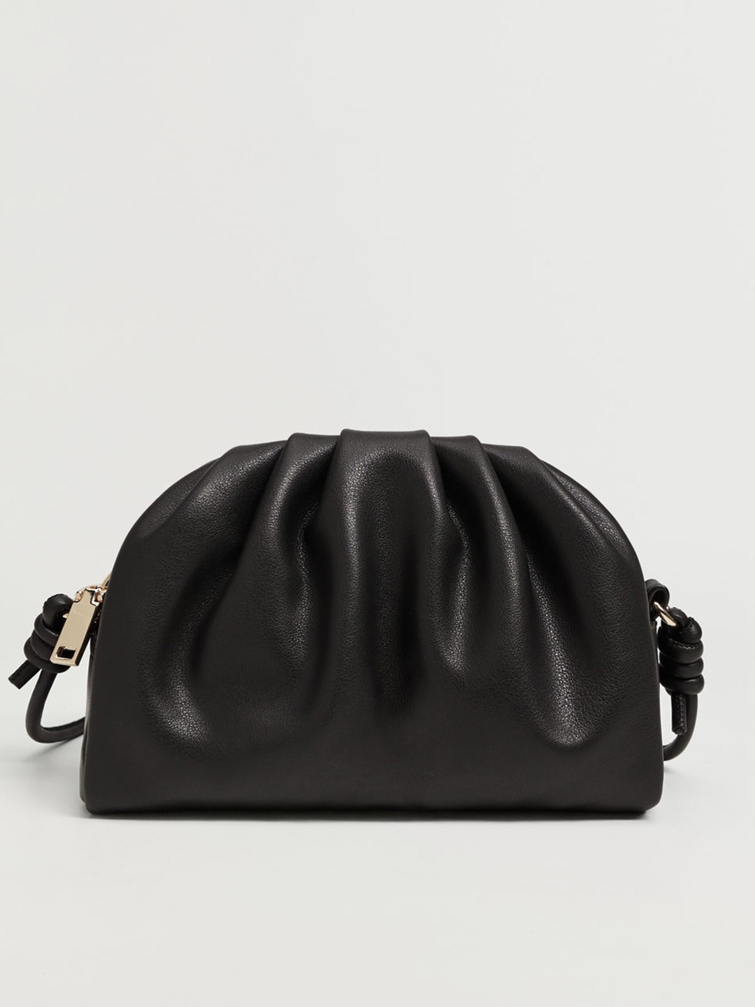 

MANGO Women Black Solid Sling Bag