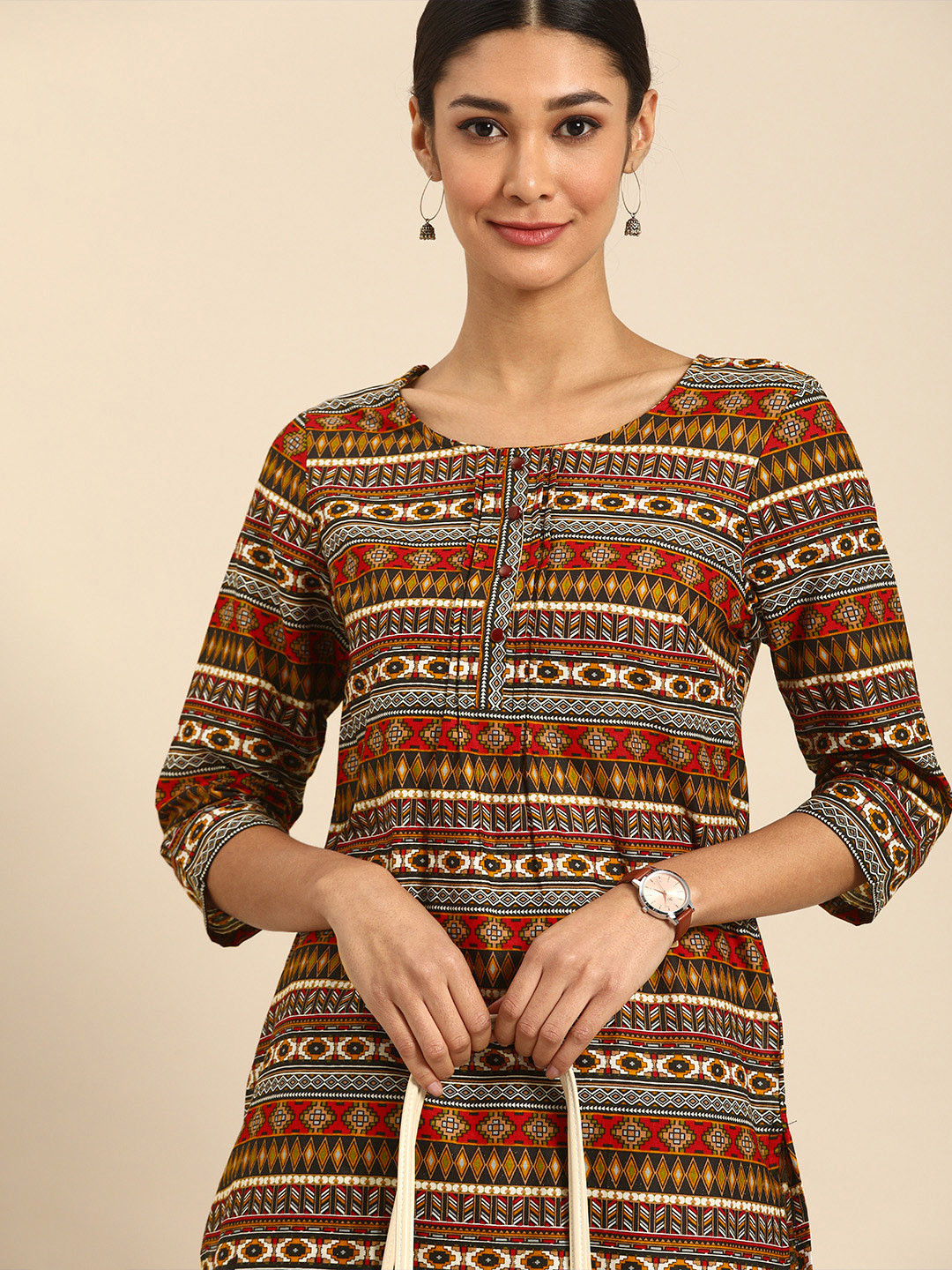 

Anouk Women Multicoloured Printed Kurta, Multi