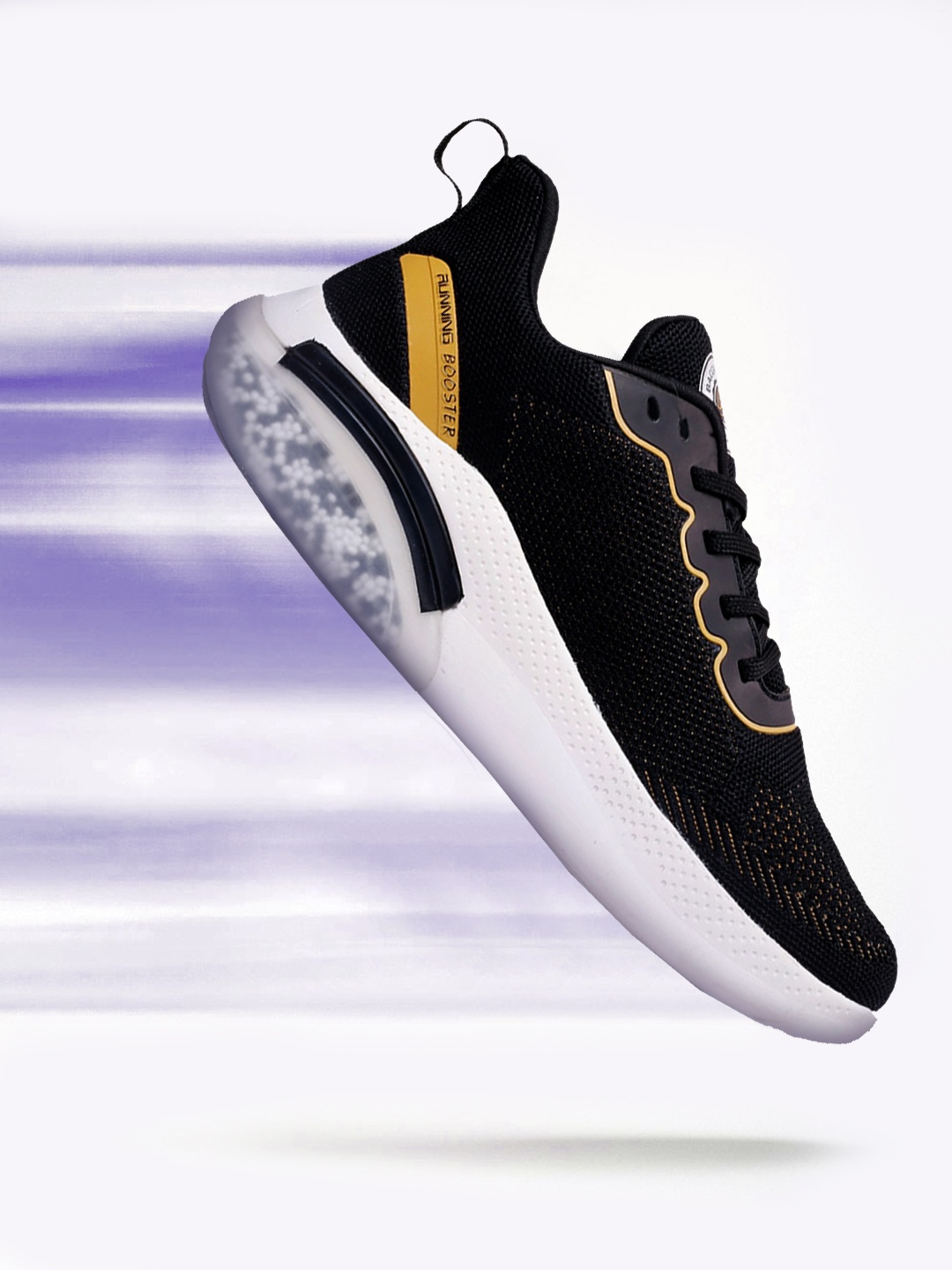 

bacca bucci Men Black Mesh Running Shoes