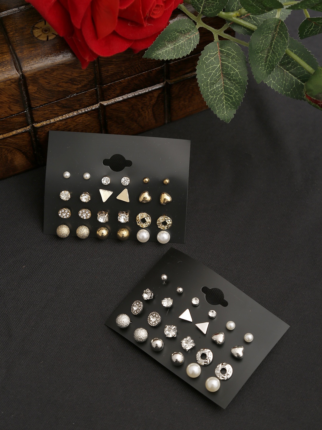 

YouBella Set of 24 Gold-Plated Studs