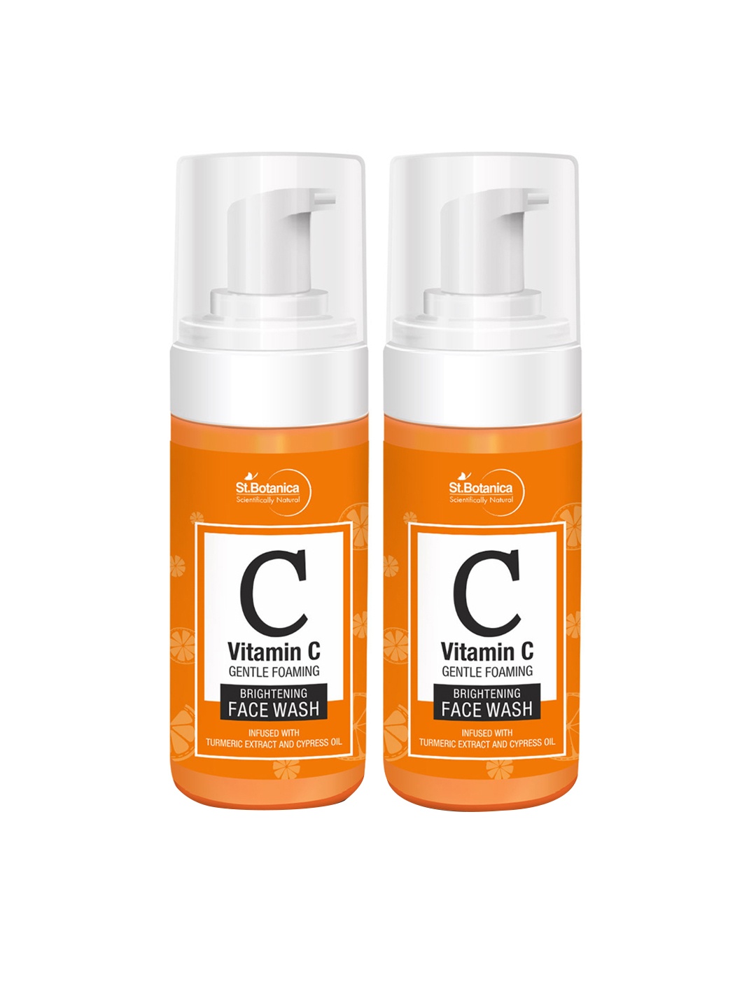 

St.Botanica Unisex Pack Of 2 Orange Vitamin C Foaming Brightening Face Wash 240 ml