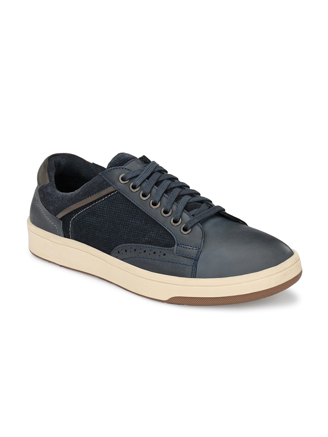 

Delize Men Blue Leather Sneakers