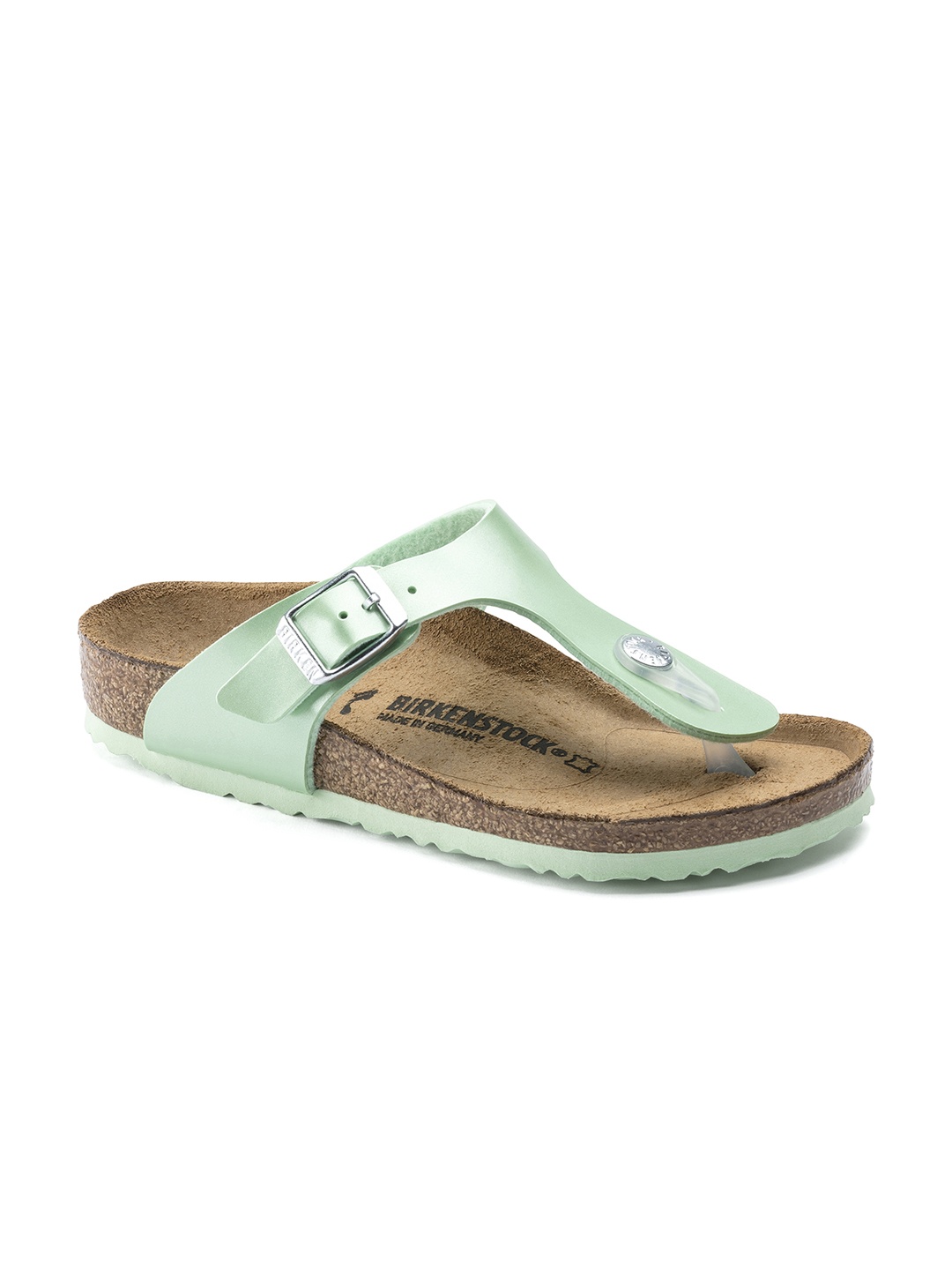 

Birkenstock Girls Sea Green Narrow Width Gizeh Comfort Sandal with Buckles