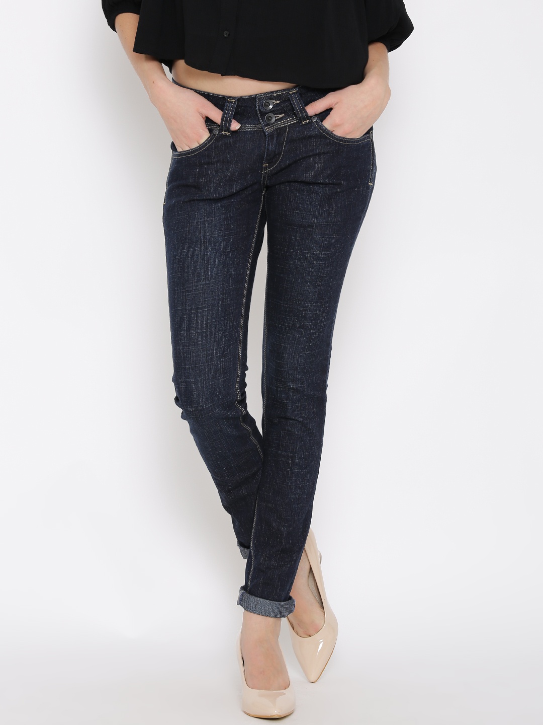 

Pepe Jeans Blue Navy Pixie Fit Jeans, Navy blue