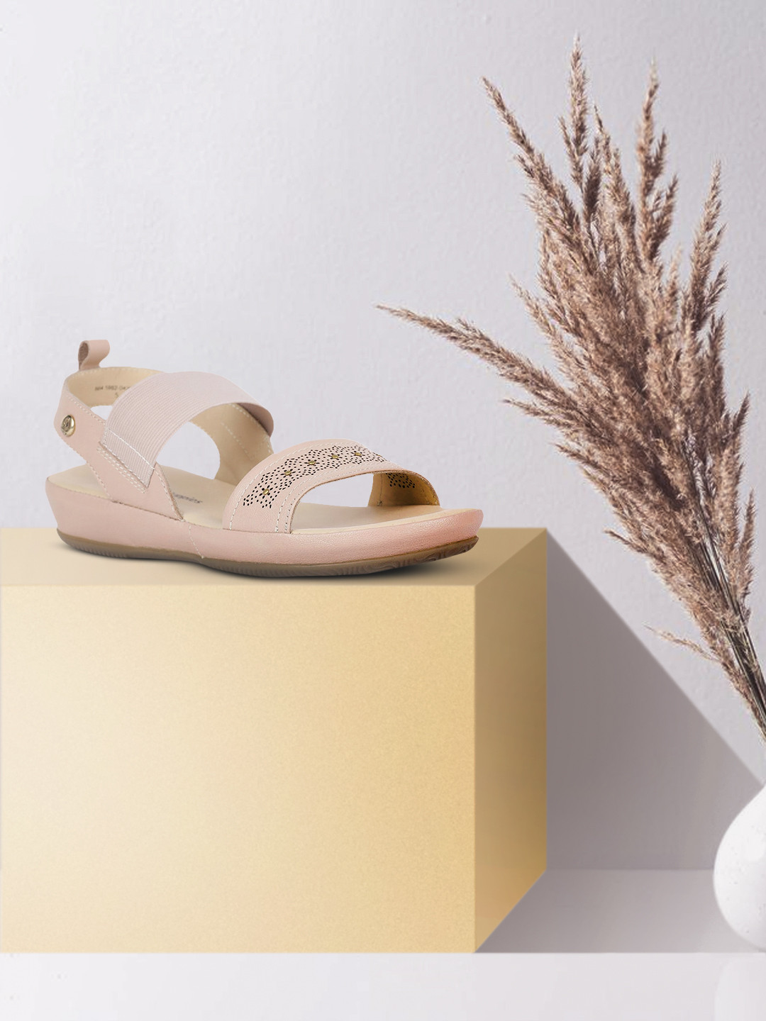 

Hush Puppies Women Pink Solid Sandals