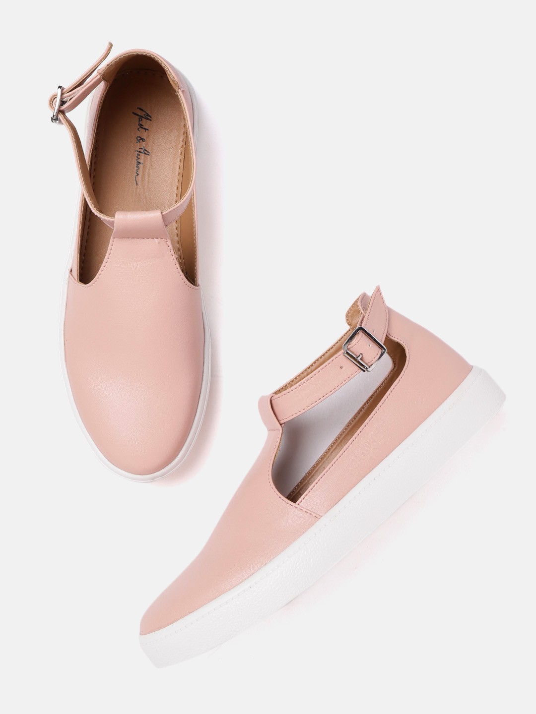 

Mast & Harbour Women Pink Solid Sneakers