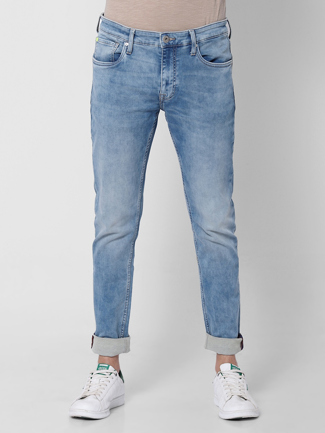 

Jack & Jones Men Blue Skinny Fit Low-Rise Clean Look Stretchable Jeans
