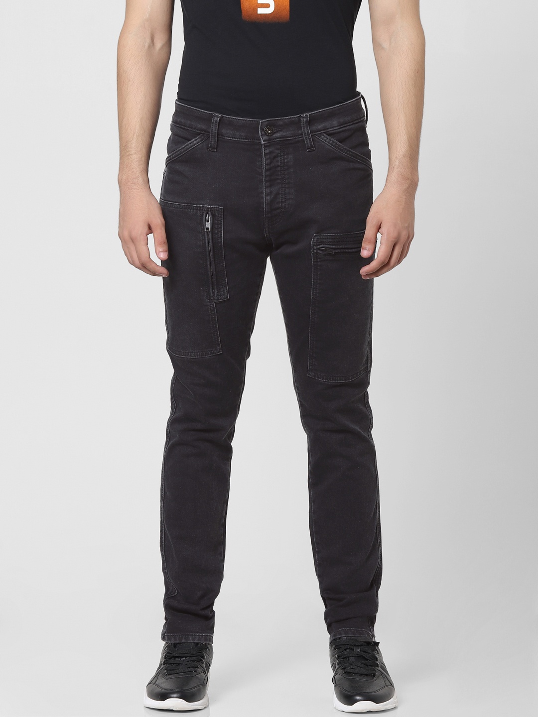 

Jack & Jones Protect Men Black Glenn Slim Fit Low-Rise Clean Look Stretchable Jeans