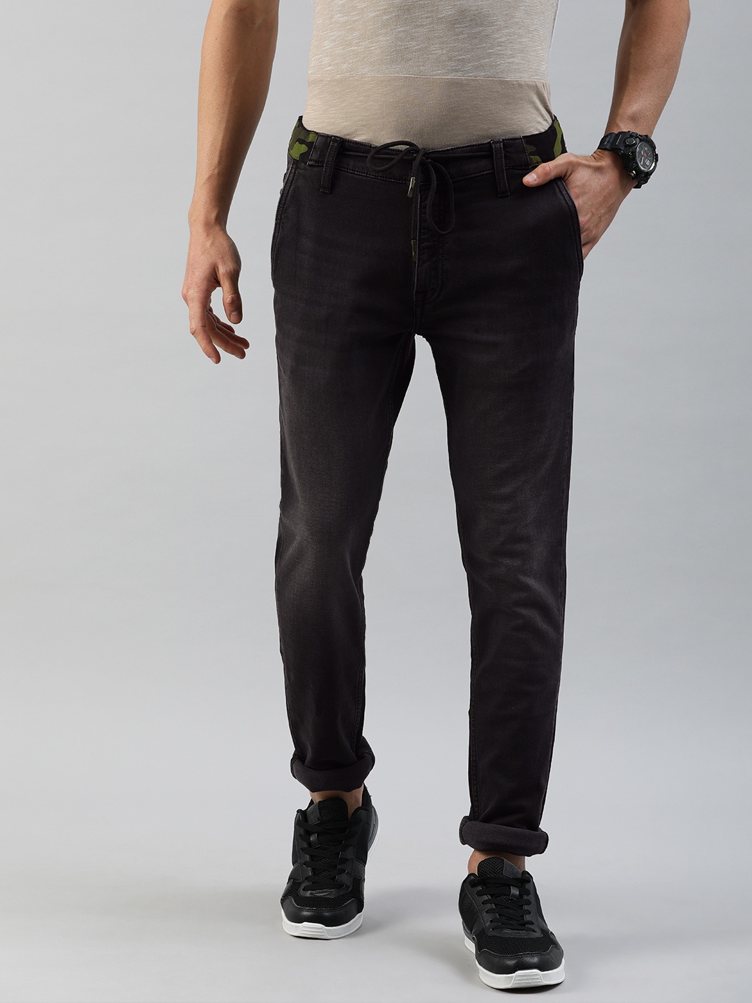 

Jack & Jones Men Black Skinny Fit Low-Rise Clean Look Stretchable Jeans