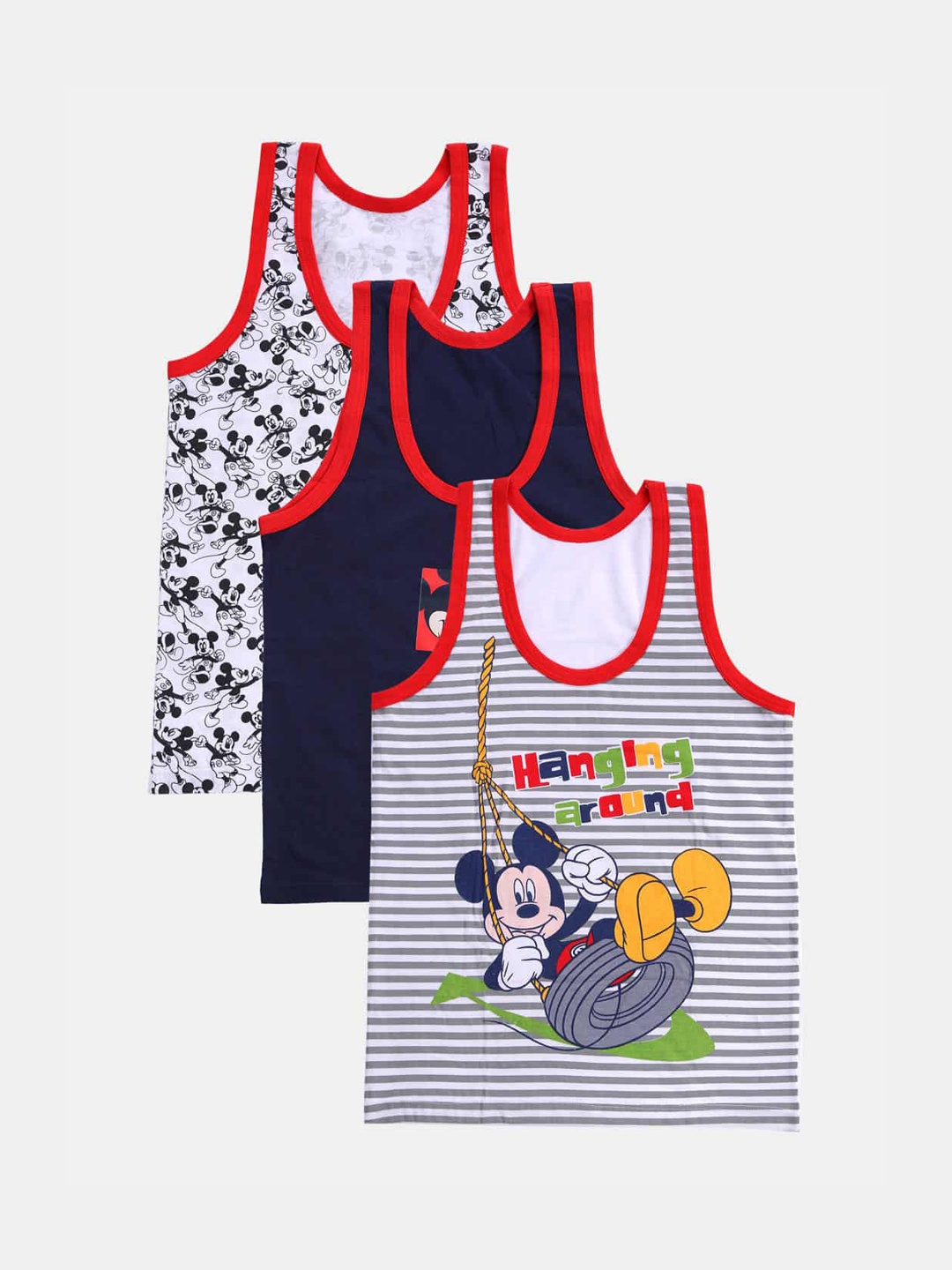 

Bodycare Kids Boys Pack Of 3 Assorted Mickey & Friends Innerwear Vests KIA9305-PK001