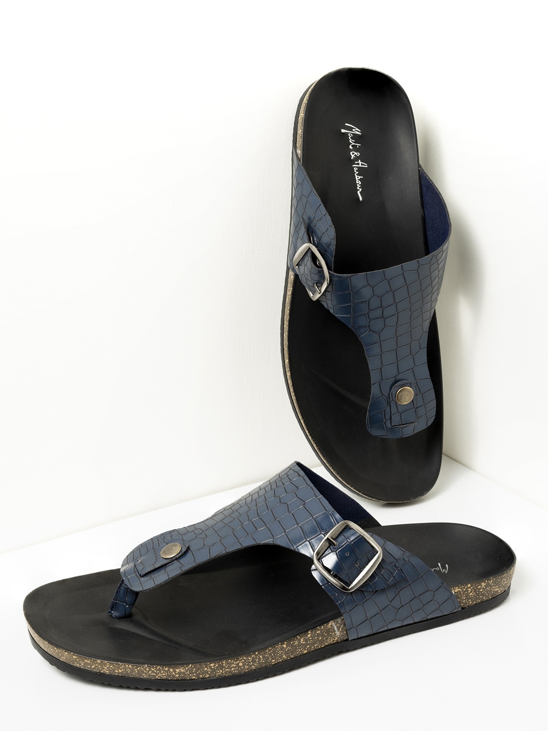 

Mast & Harbour Men Navy Blue Sandals