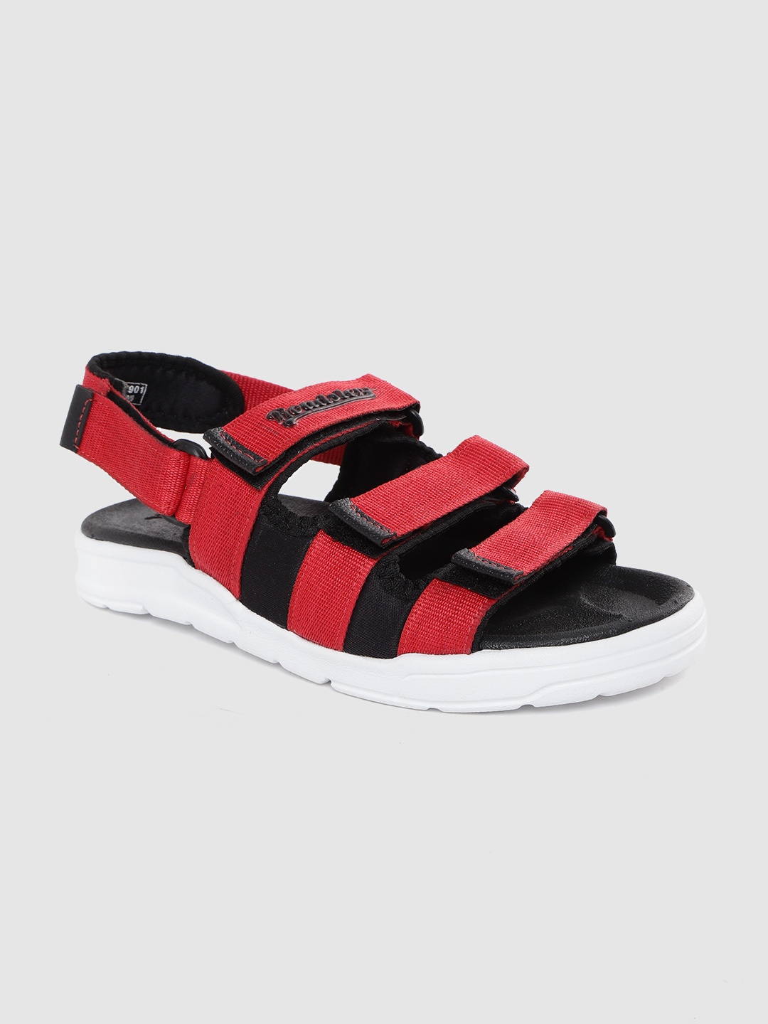 

The Roadster Lifestyle Co Men Solid Sports Sandals, Red