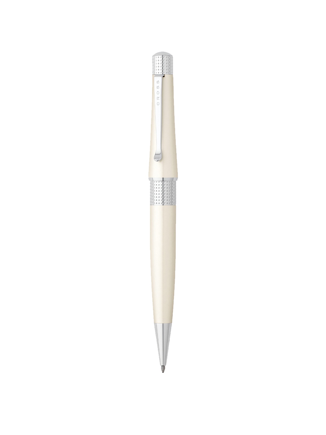 

Cross White & Silver-Toned Rolling Ball Pen With Gift Box