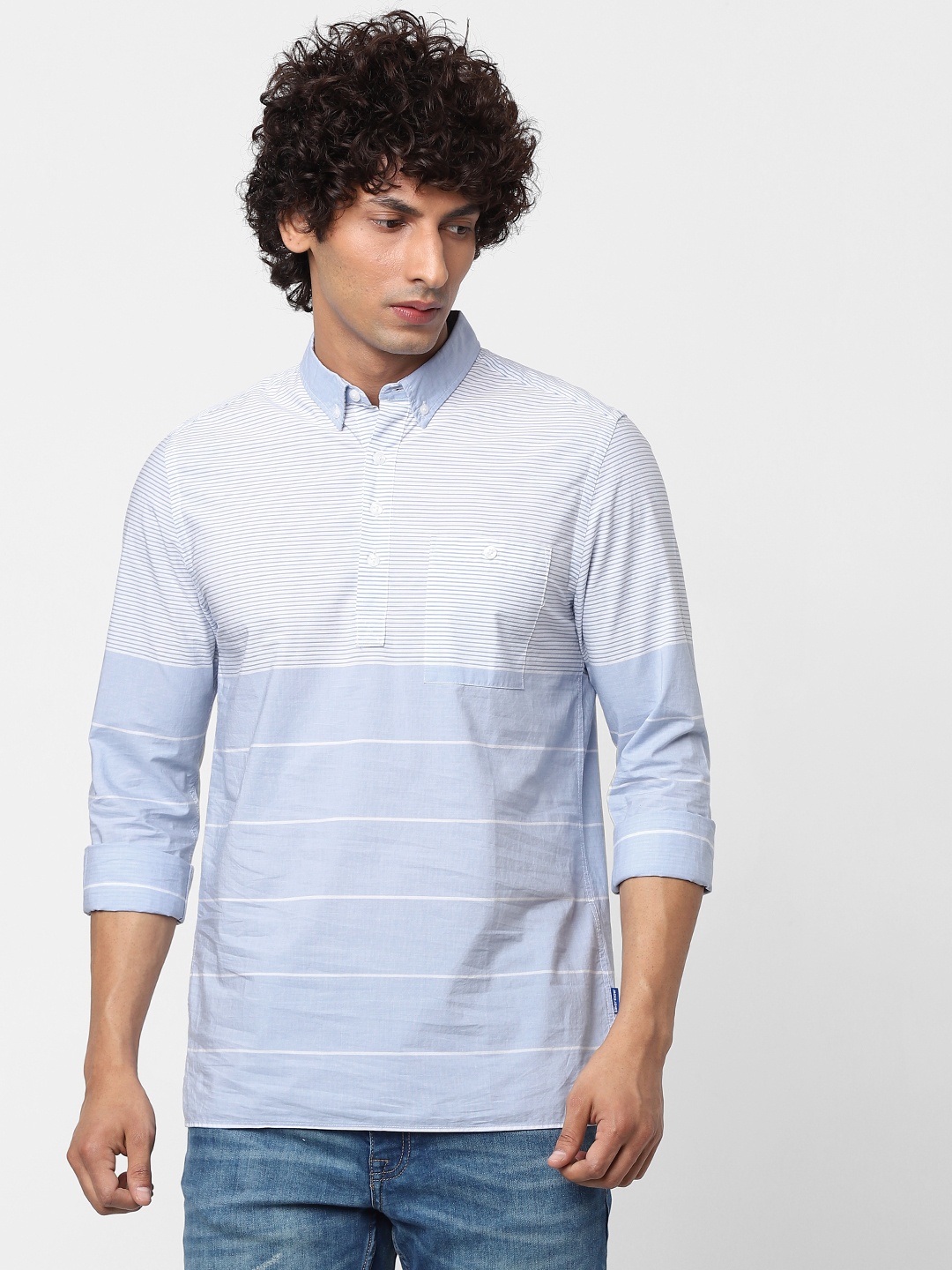 

Jack & Jones Men White Regular Fit Solid Casual Sustainable Shirt