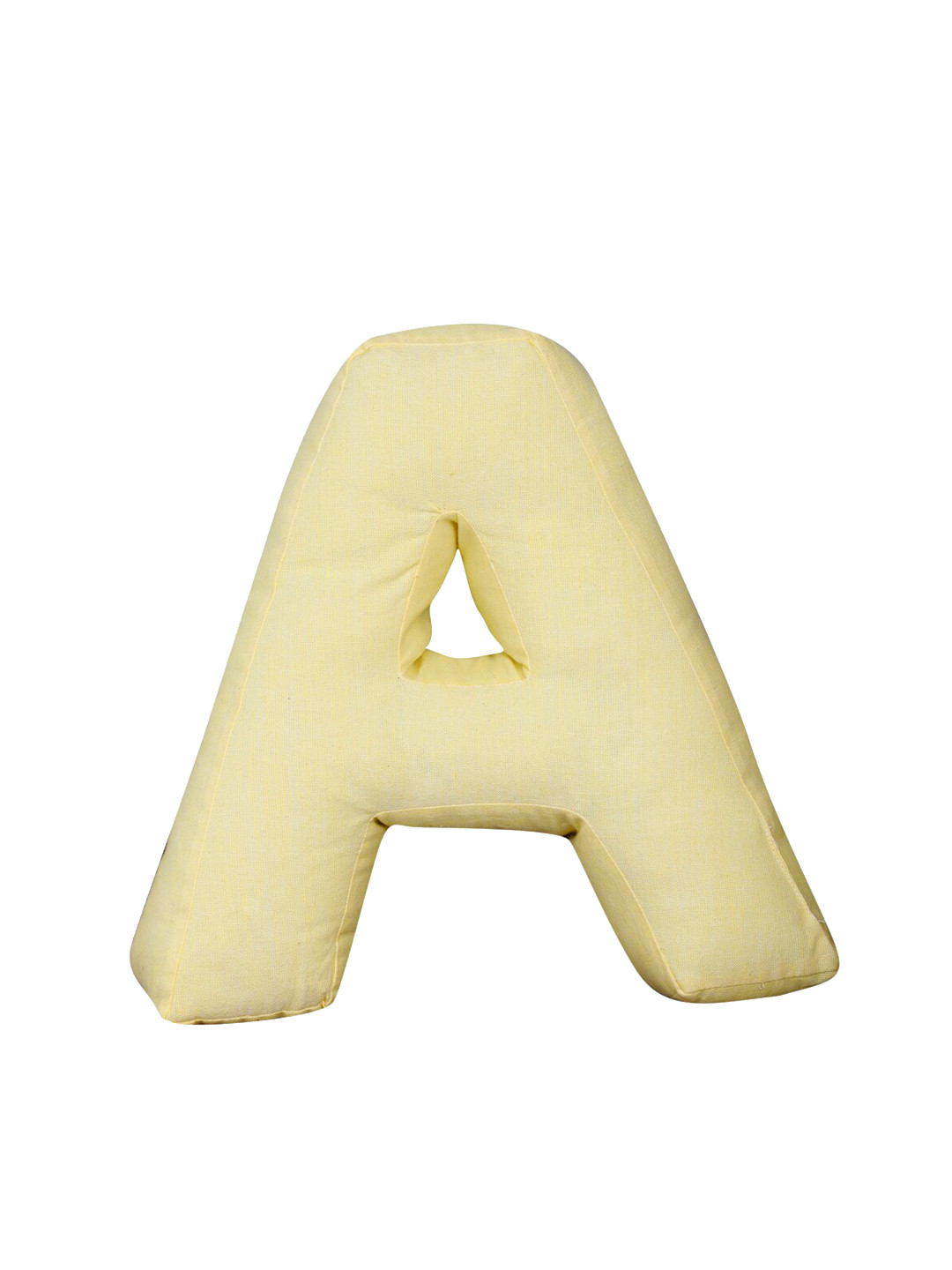 

My Gift Booth Pastel Yellow Solid A-Shaped Cushion