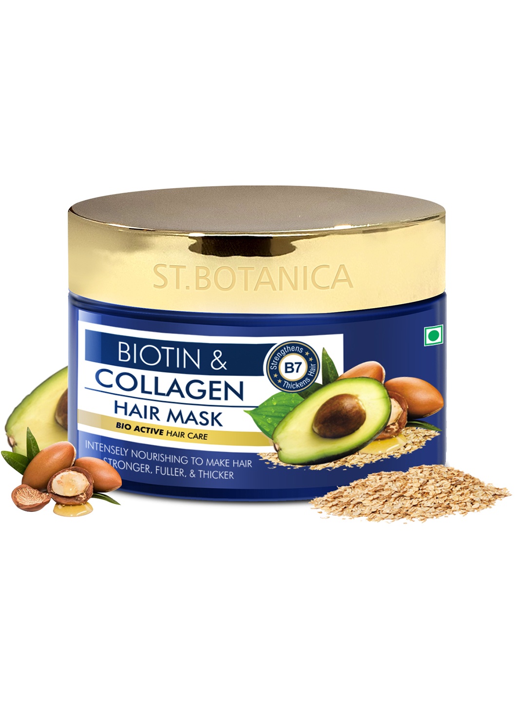 

StBotanica Biotin & Collagen Hair Mask 200ml, Blue