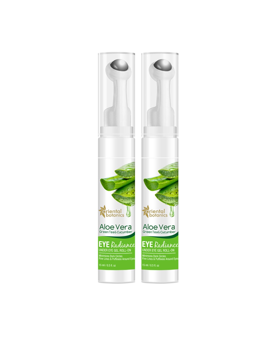 

Oriental Botanics Aloe Vera, Green Tea & Cucumber Eye Radiance Under Eye Cream -Pack Of 2