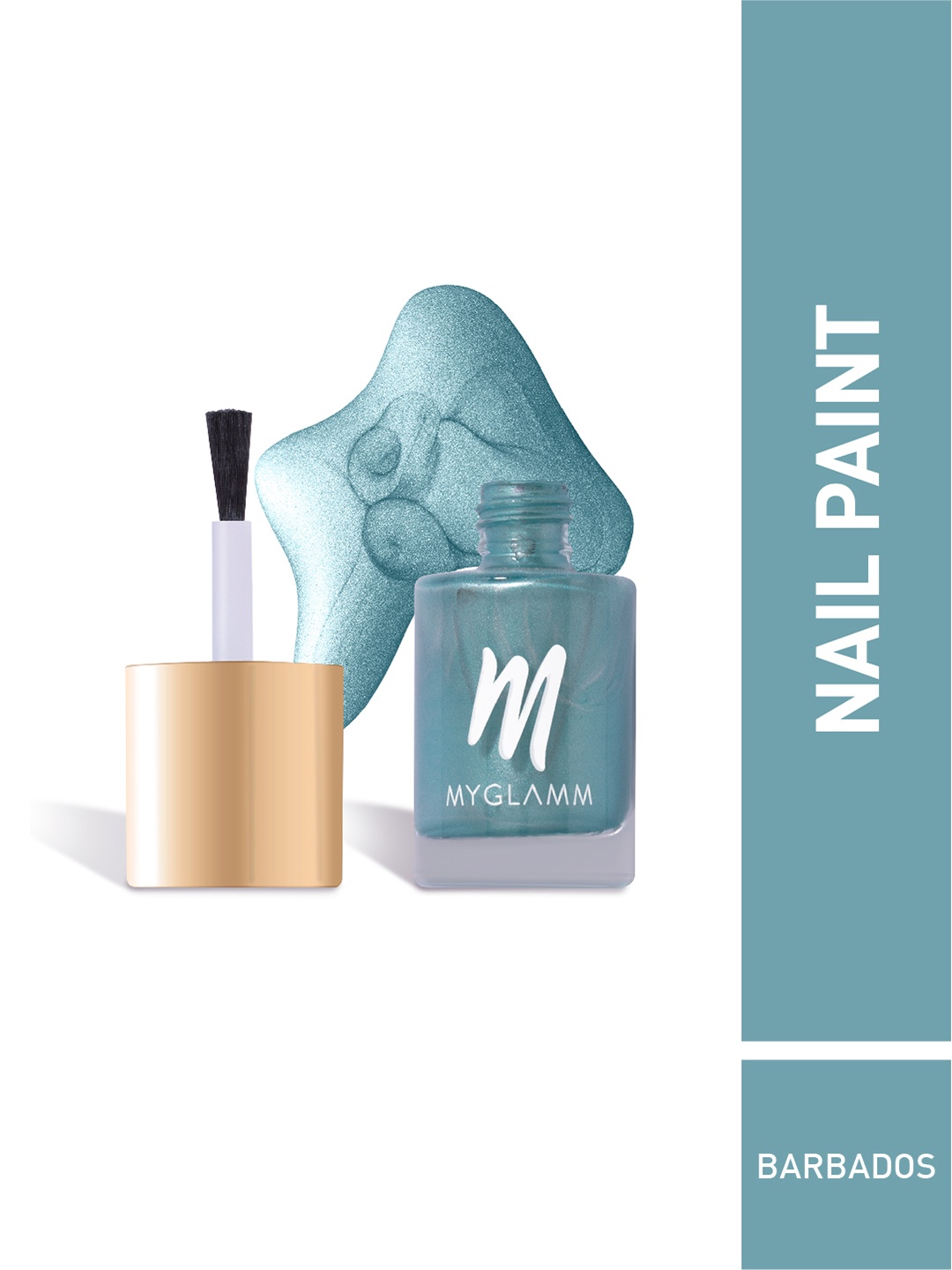 

MyGlamm Wandurlust Matt Chrome Nail Paint-Barbados-11ml, Blue