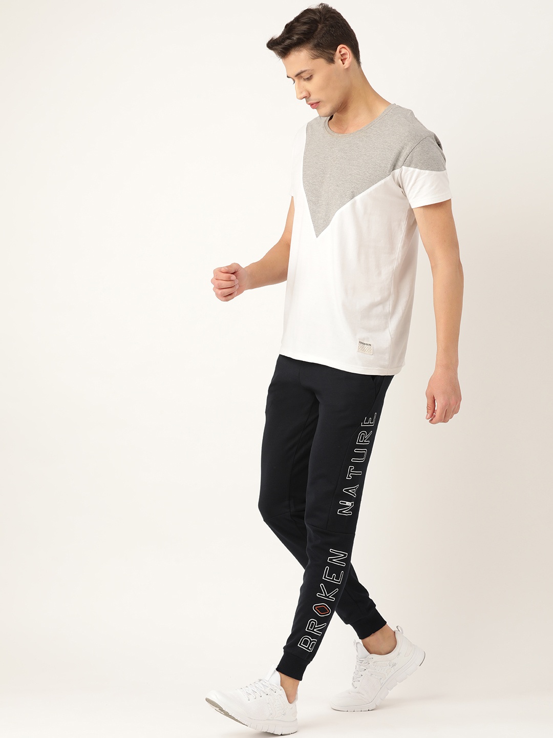 

Sweet Dreams Men Navy Blue Solid Straight Fit Joggers