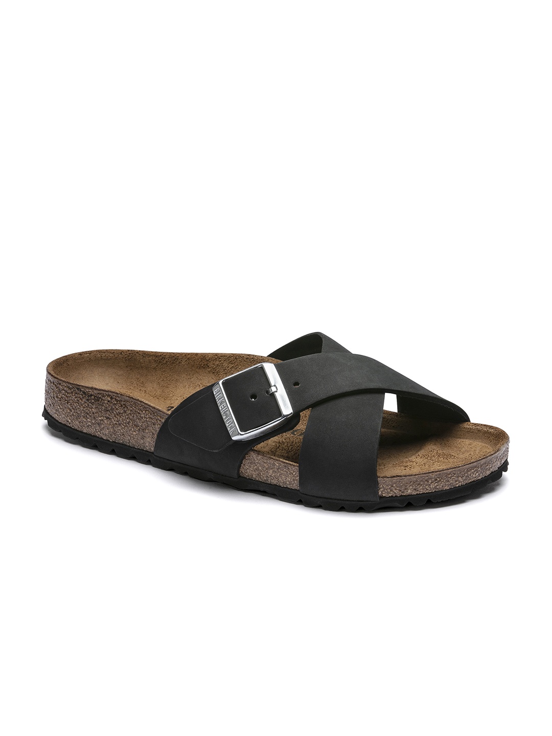 

Birkenstock Women Black Open Toe Narrow Width Siena Flats