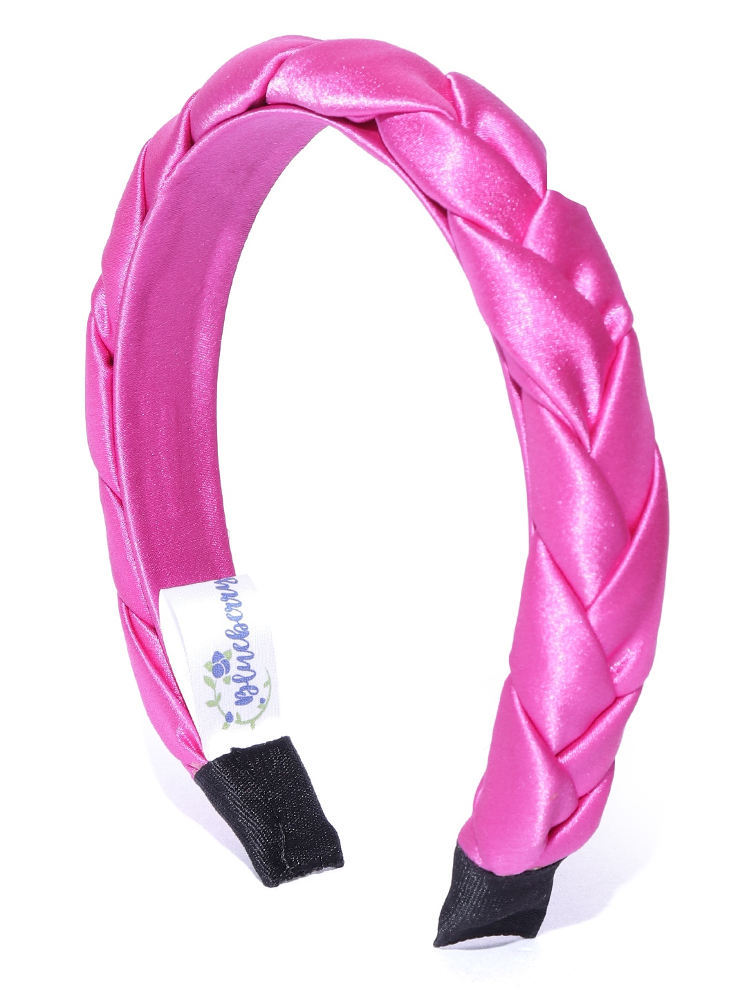 

Blueberry Women Pink Braided Satin Hairband