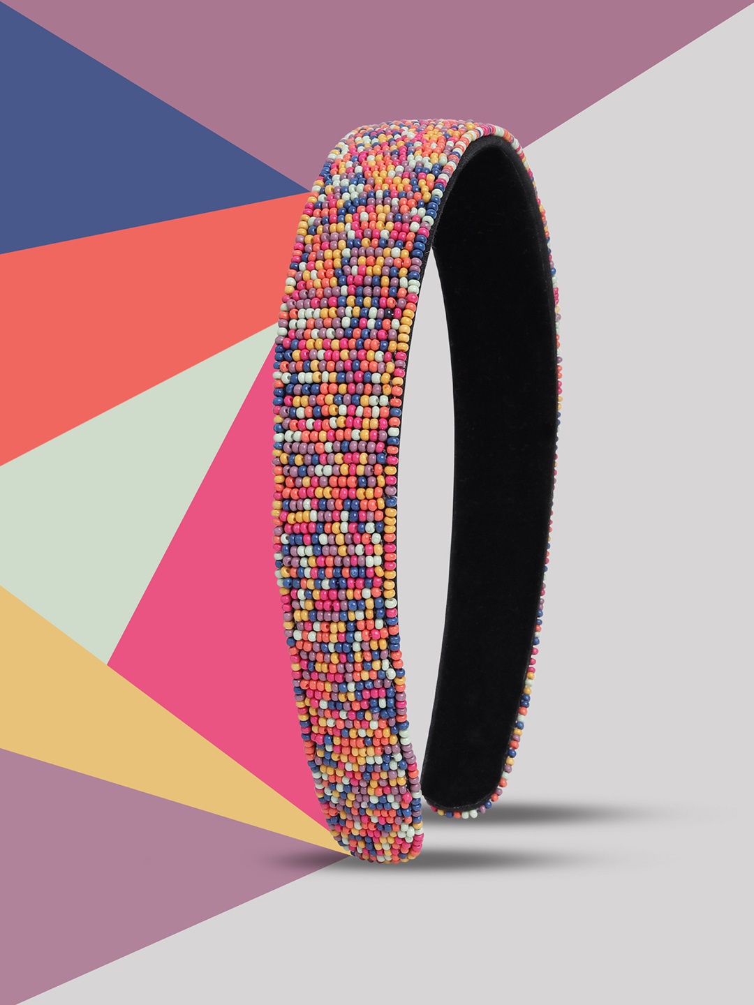 

Blueberry Multicoloured Beaded Hairband, Multi