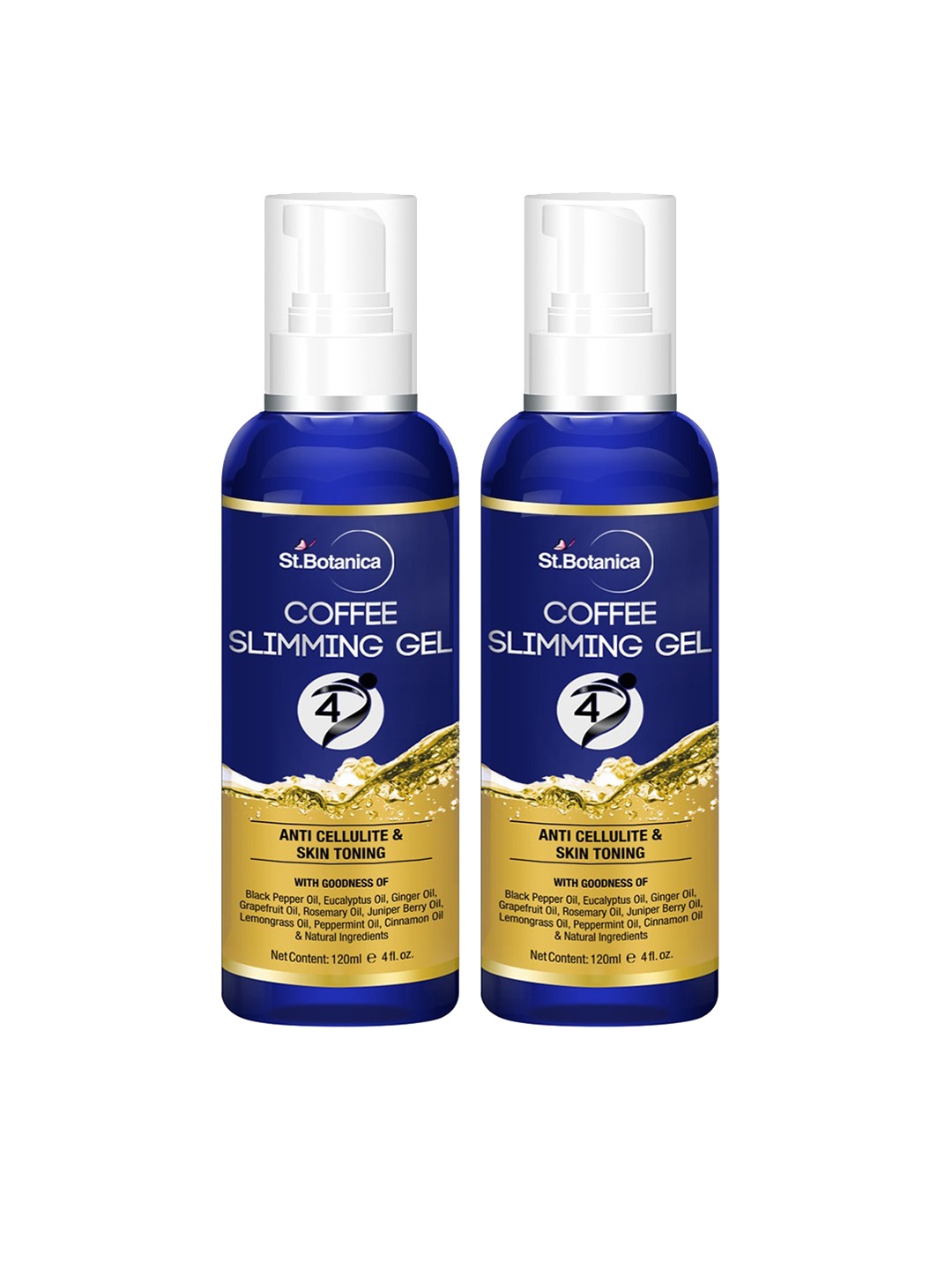 

StBotanica Set Of 2 Blue 4D Coffee Slimming Body Gel 240ml