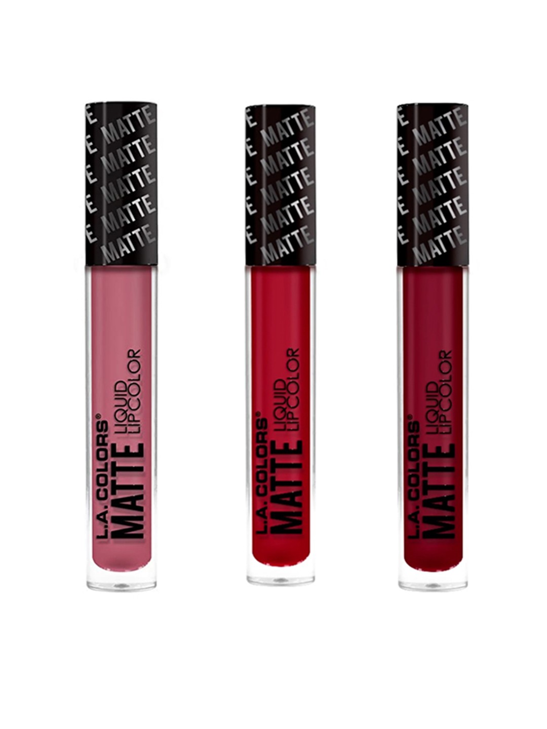 

L.A. Colors Set of 3 Matte Liquid Lip Colors, Multi