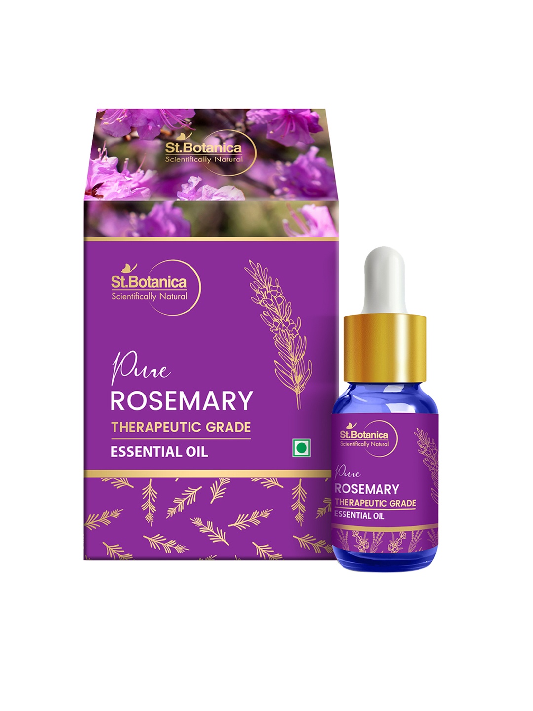 

StBotanica Set of 2 Pure Rosemary Essential Oils, Purple