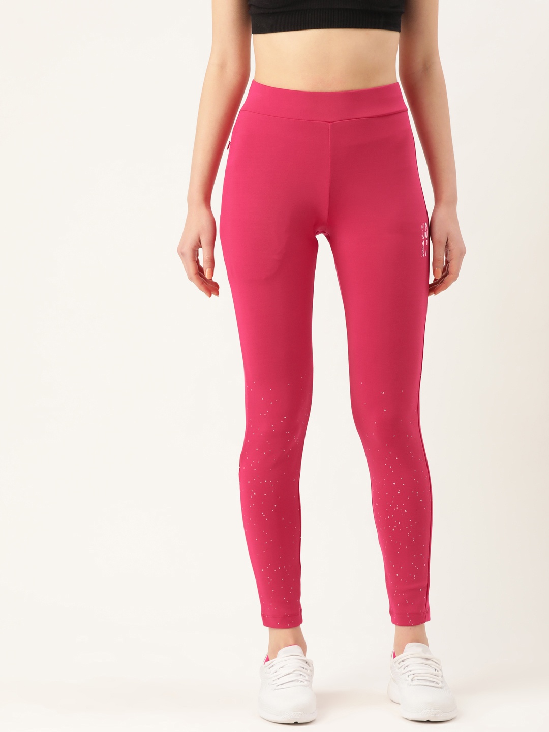 

Sweet Dreams Women Pink Solid Workout Cropped Track Pants