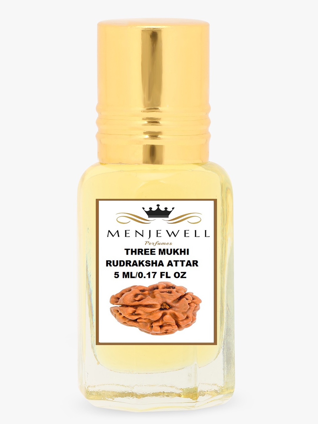 

Menjewell Three Mukhi Rudraksha Attar Perfume 5ml, Transparent