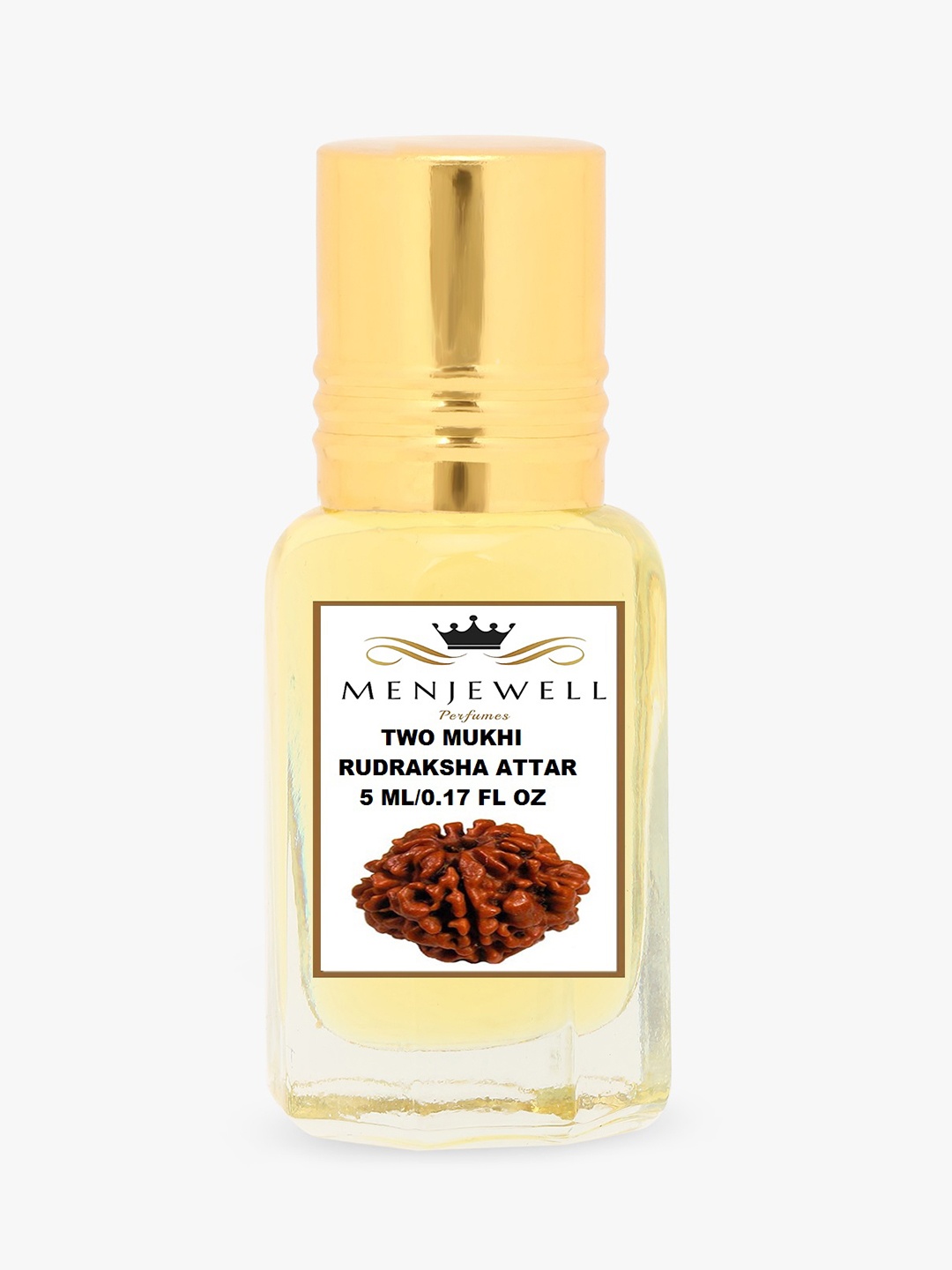 

Menjewell Fragrances Two Mukhi Rudraksha (Natural Itar/Attar/Perfume ) 5ml Floral Attar, Transparent