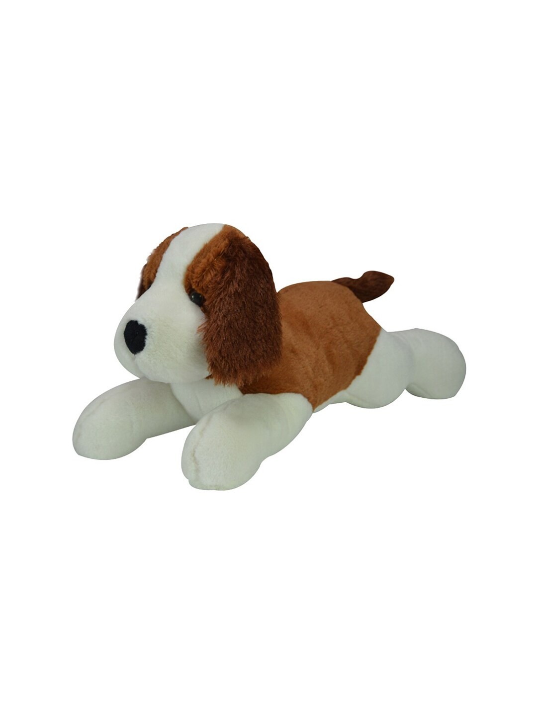 

Ultra Kids Brown & Off-White Laying Dog Plush Soft Toy