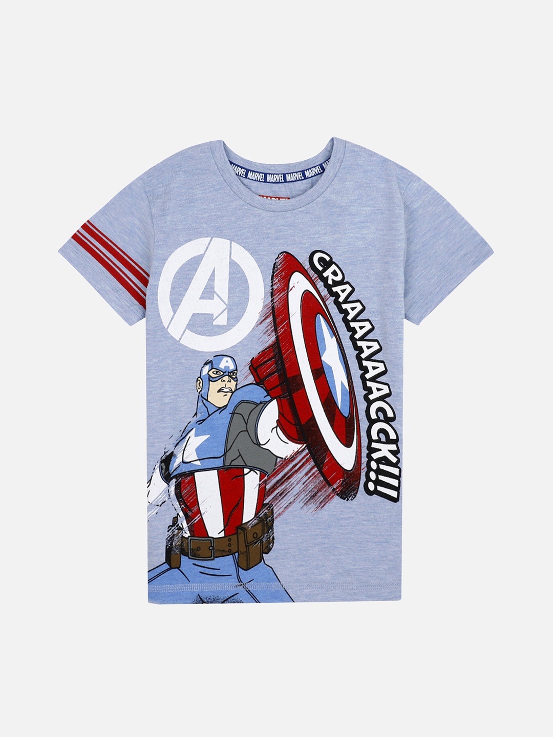 

Kids Ville Captain America featured Blue Tshirt for Boys