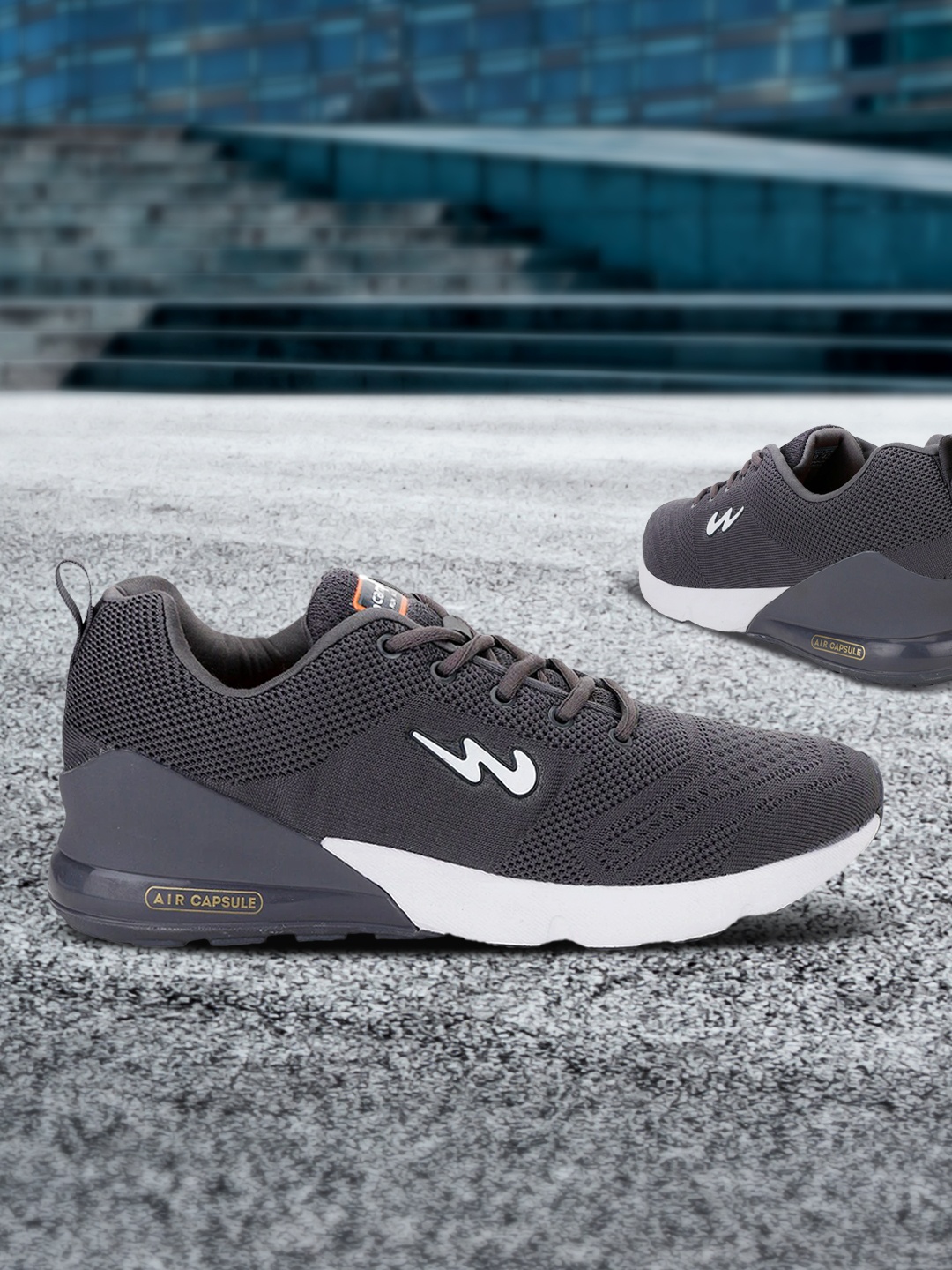 

Campus NORTH PLUS Men Lace-Up Running Shoe, Grey