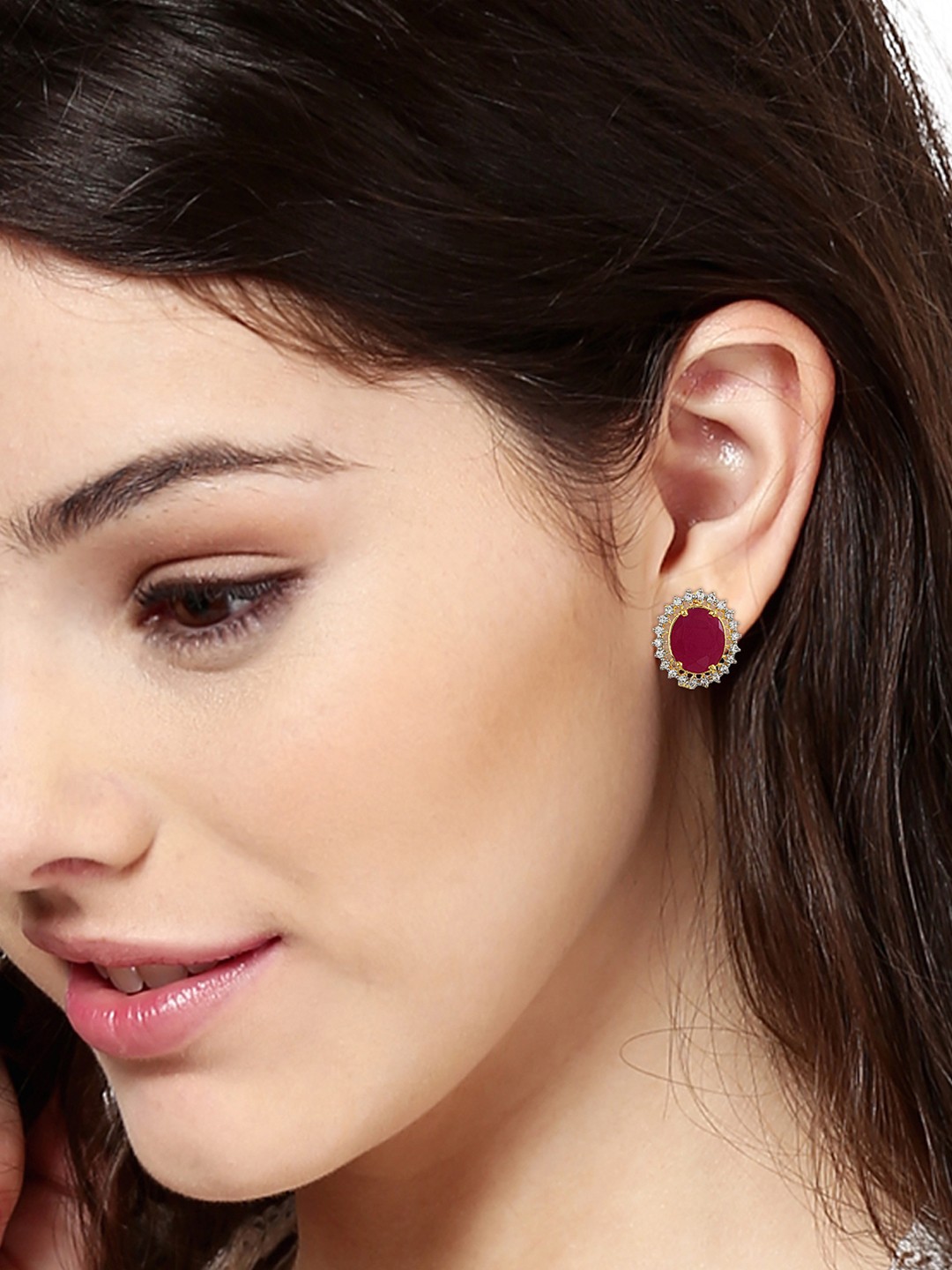 

Estele Gold-Plated Contemporary Drop Earrings
