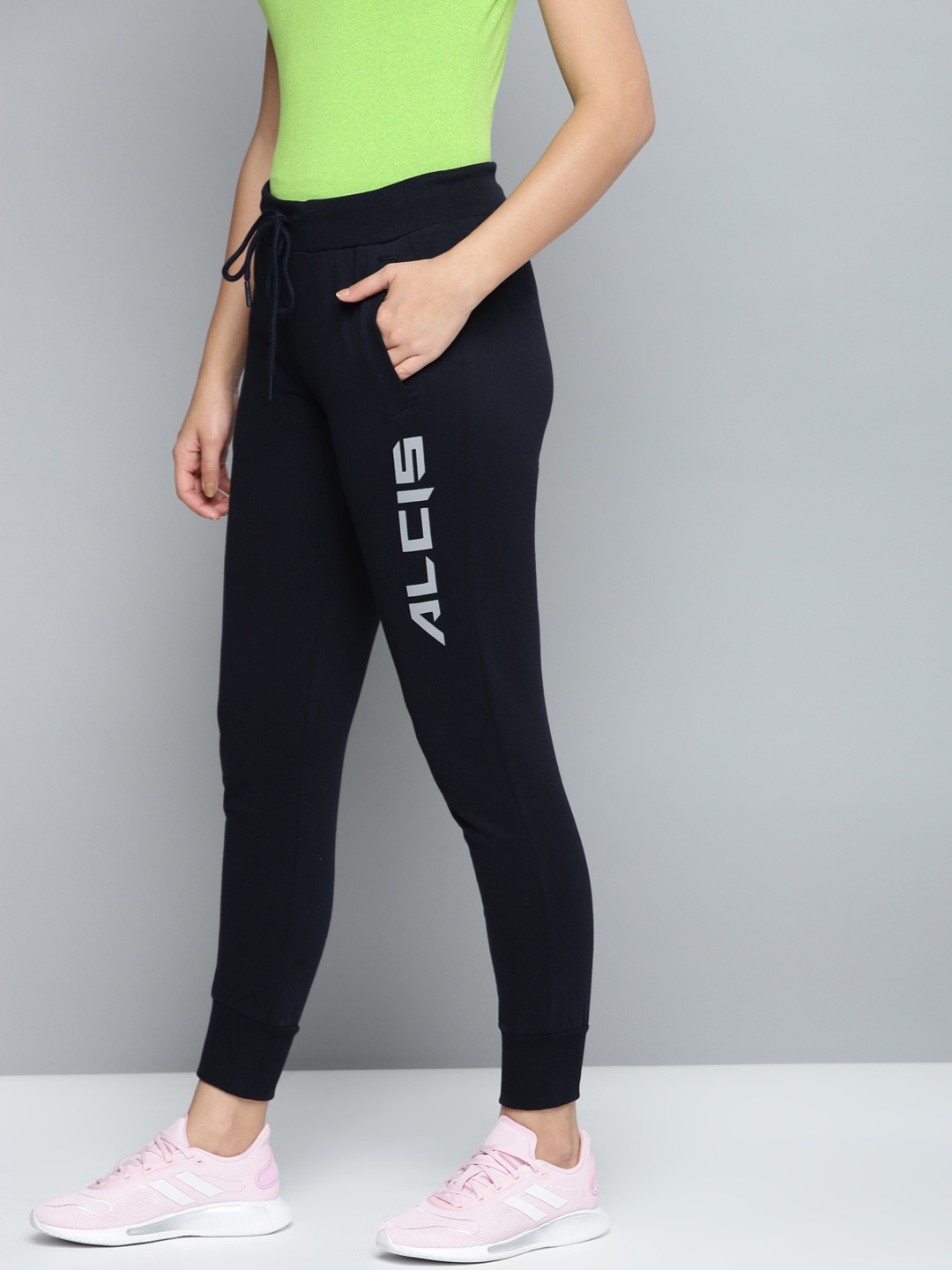 

Alcis Women Navy Blue Solid Joggers