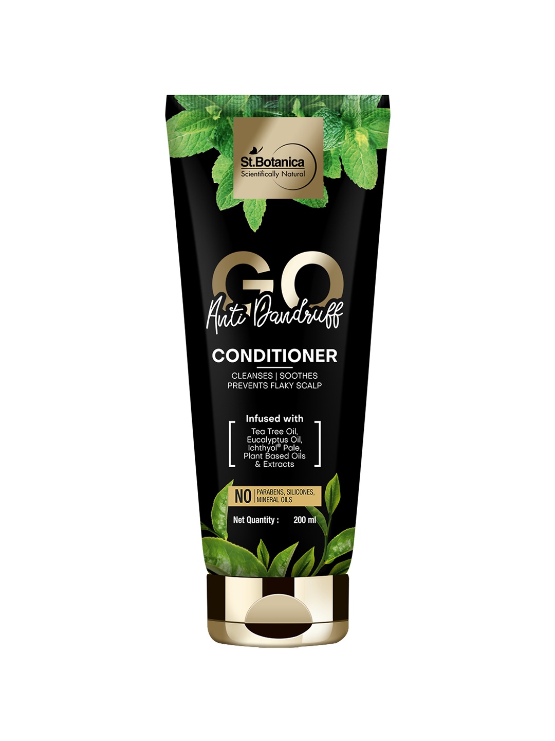 

St.Botanica Unisex Go Anti-Dandruff Conditioner 200ml, Black