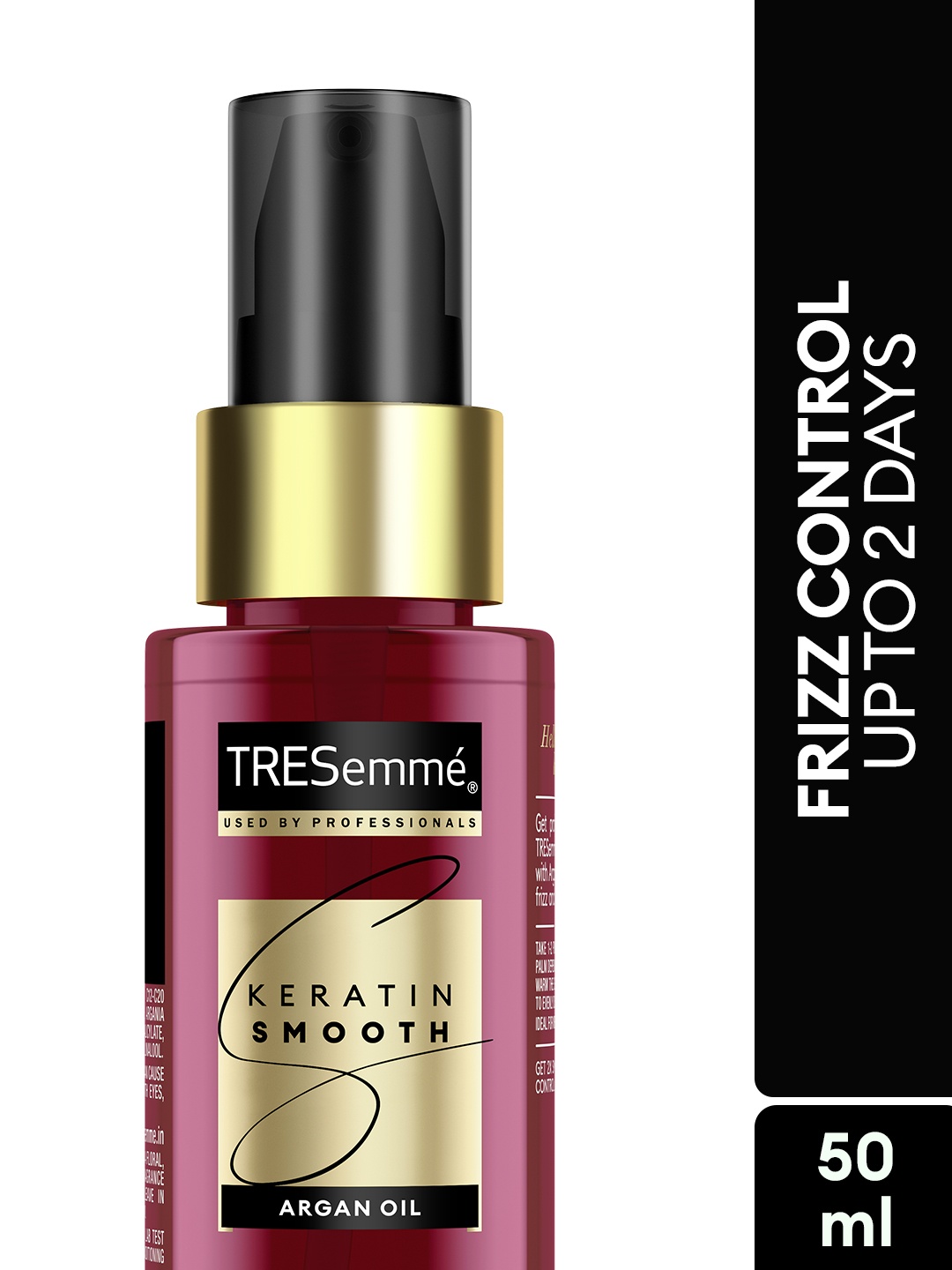 

TRESemme Keratin Smooth Anti-Frizz Hair Serum with Argan Oil, for 2X Smoother Hair-50ml, Red