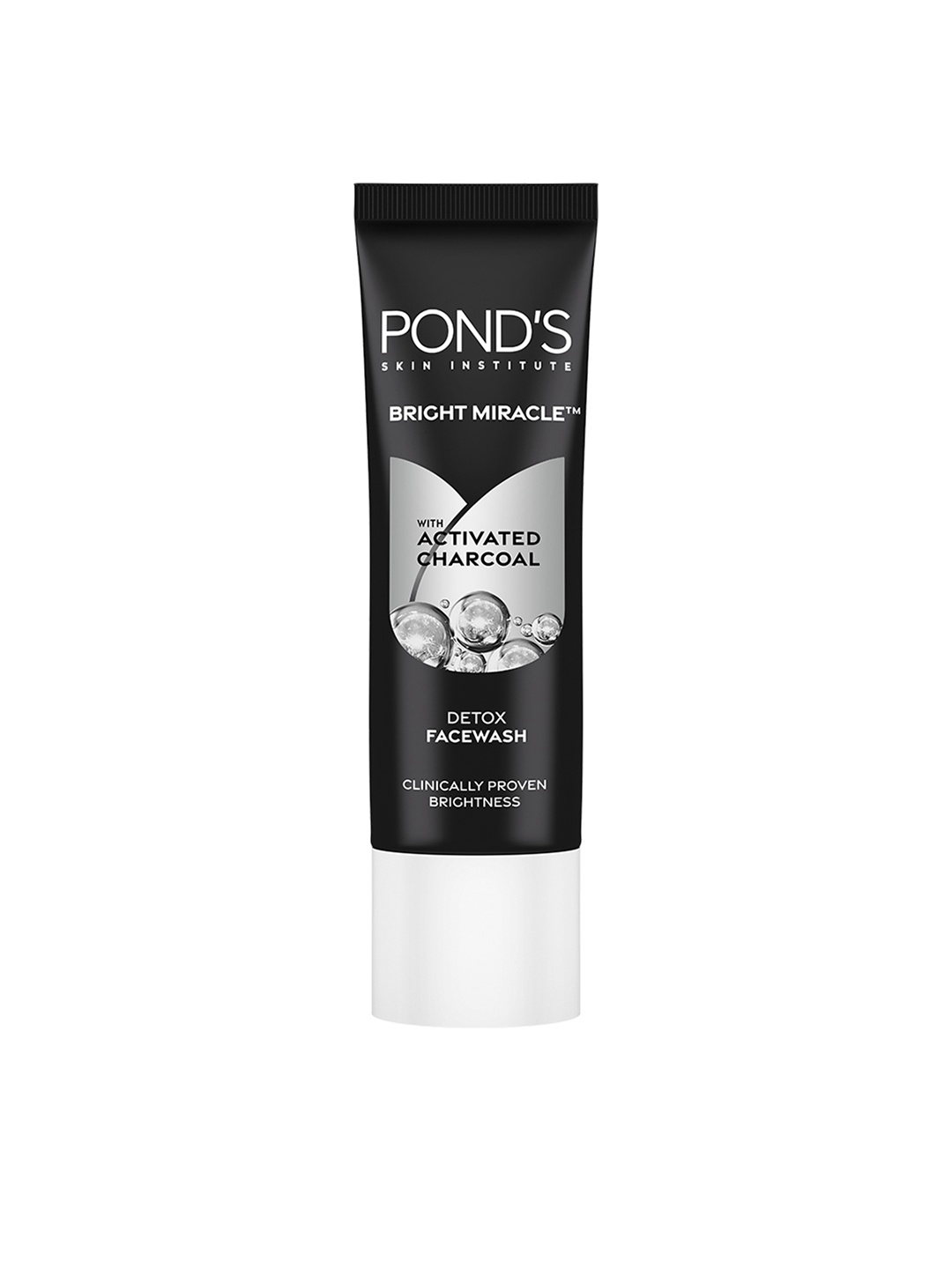 

Ponds Bright Miracle Detox Facewash with 10X Power of Charcoal - 15 g, White