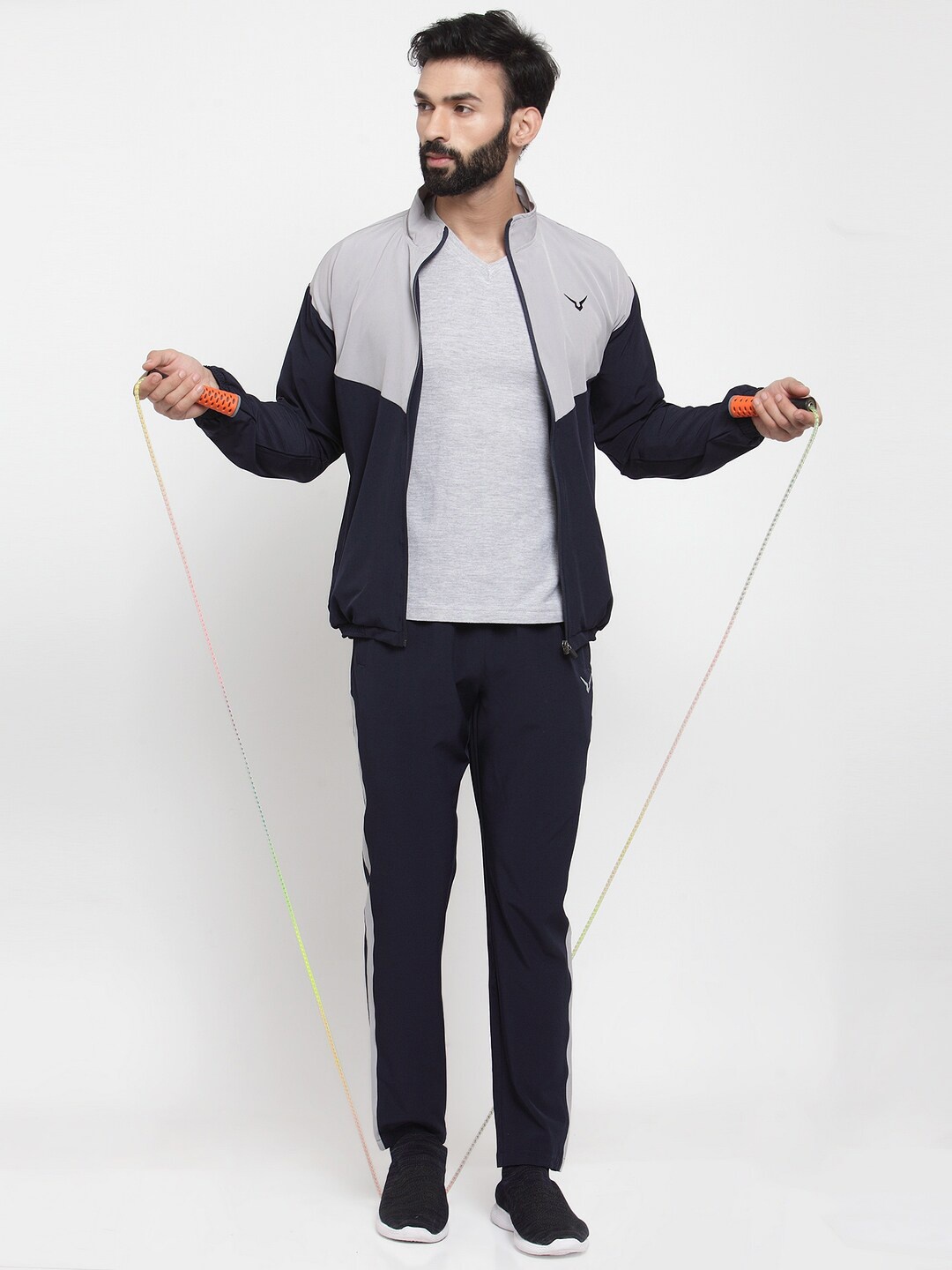 

Invincible Men Light Weight Lounge Tracksuit, Navy blue